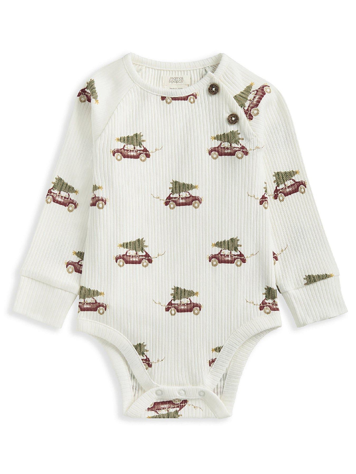 mamas-papas-baby-unisex-2-piece-rib-car-christmas-print-bodysuit-leggings-set-whiteback