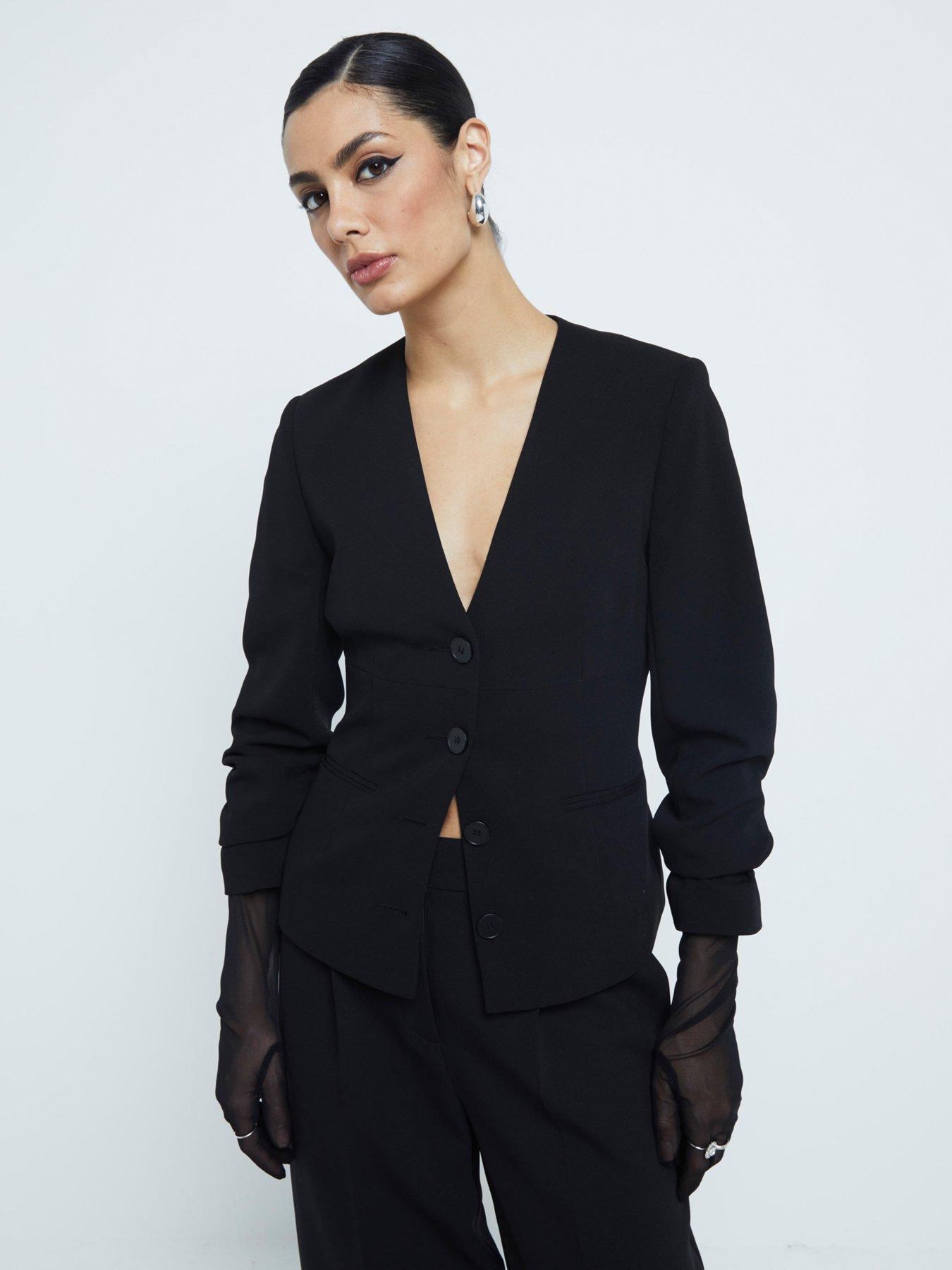 river-island-v-neck-button-front-blazer-blackstillFront