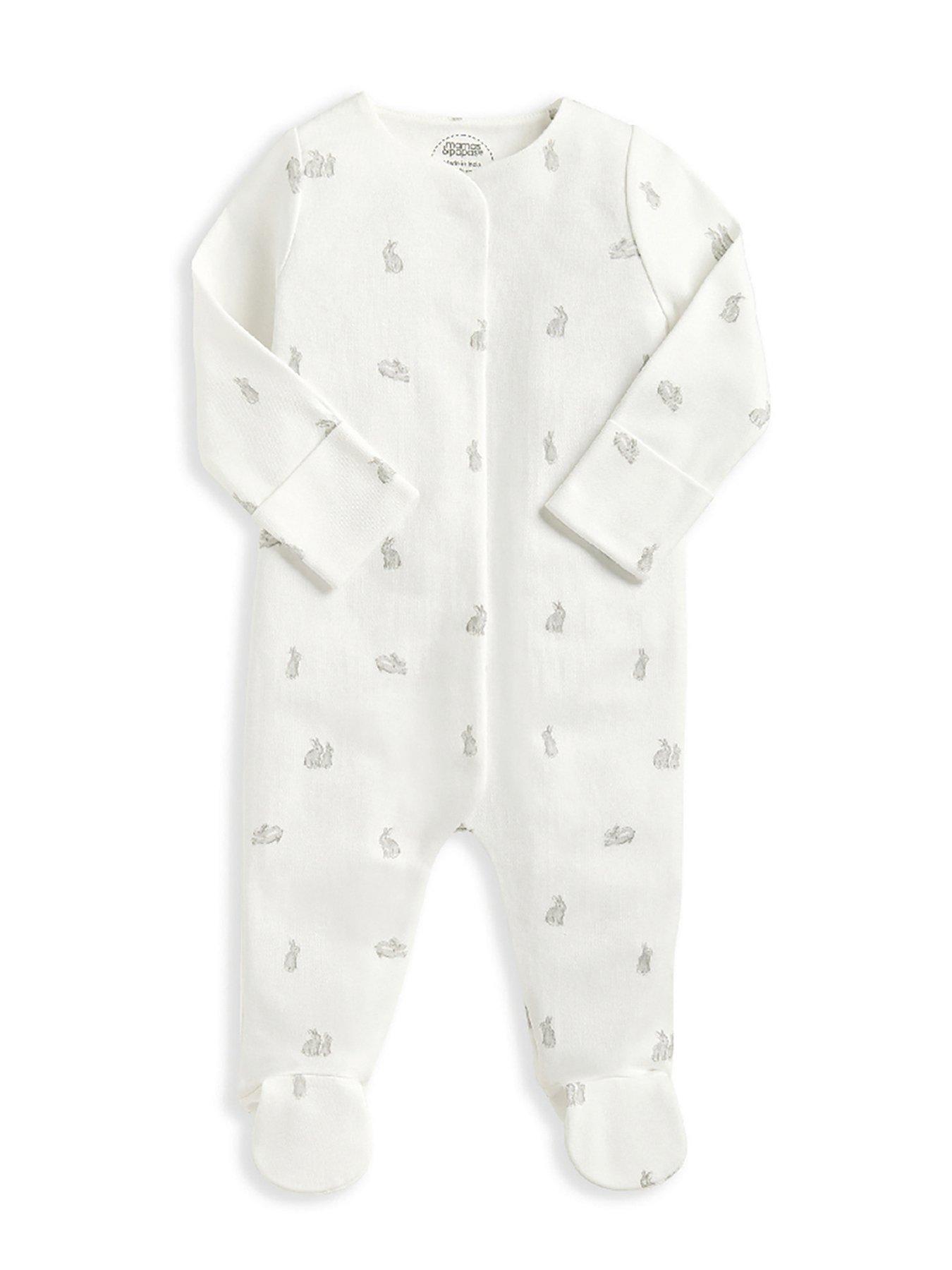 mamas-papas-baby-unisex-3-piece-bunny-jersey-sleepsuit-bodysuit-hat-set-whiteback