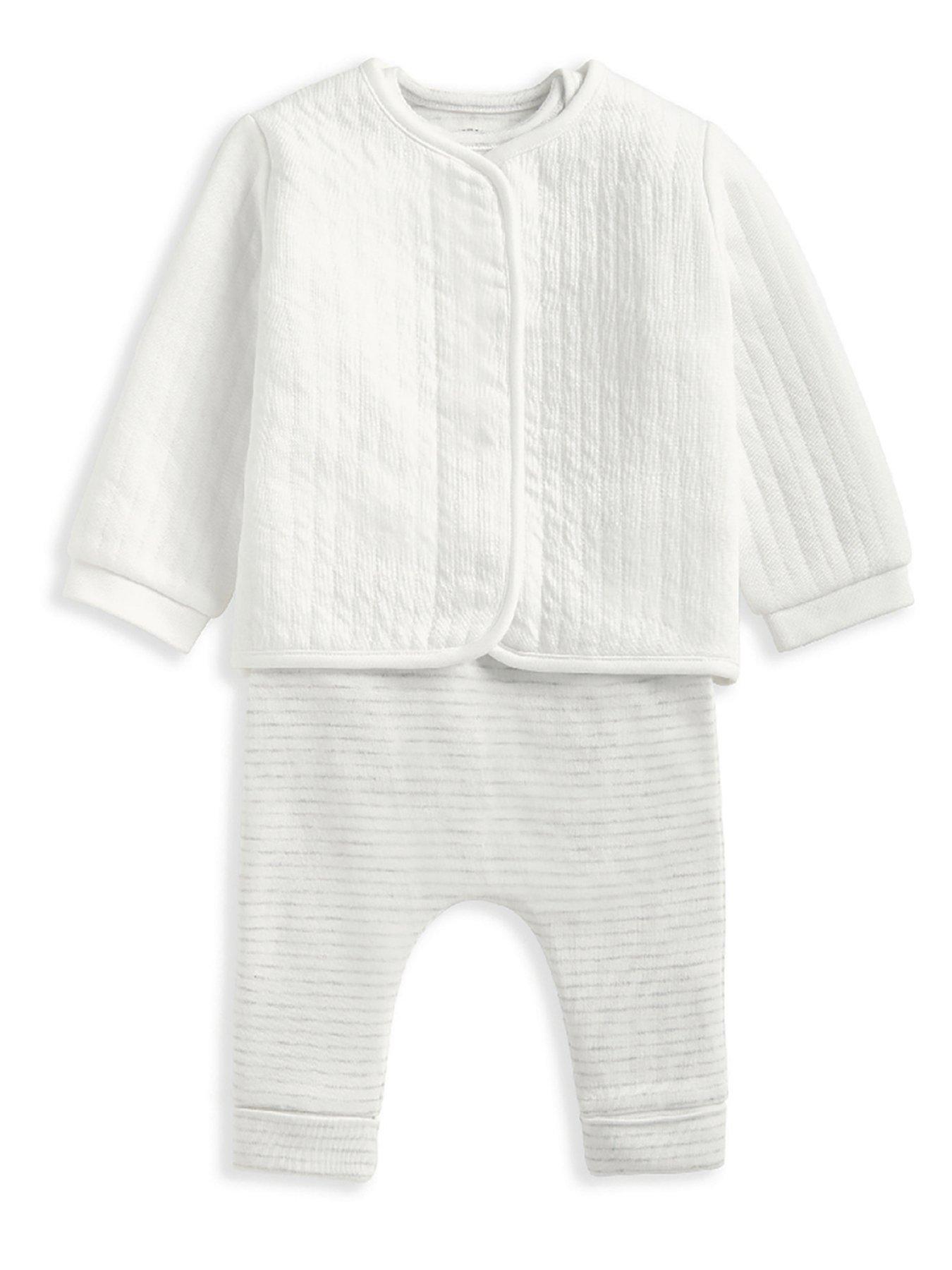 mamas-papas-baby-unisex-3pc-quilted-jacket-bodysuit-leggings-set-white