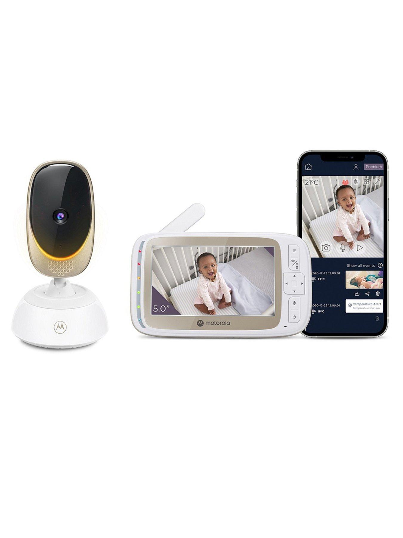 undefined Motorola VM85 5" Smart WiFi Video Baby Monitor with Mood Light  &  Temperature Monitoring