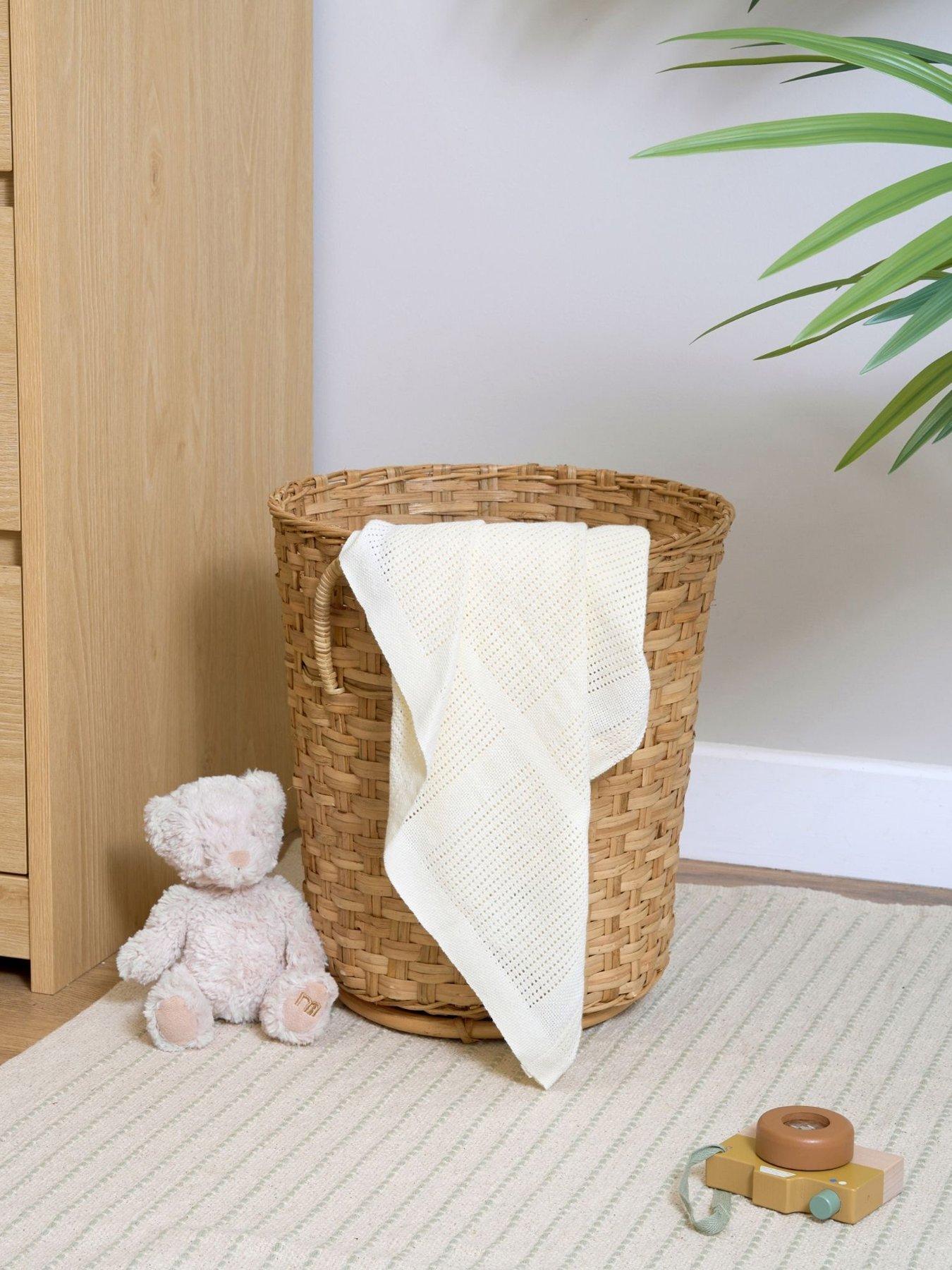 clair-de-lune-moses-basket-sheets-amp-pram-cellular-blanket--nbspcreamoutfit