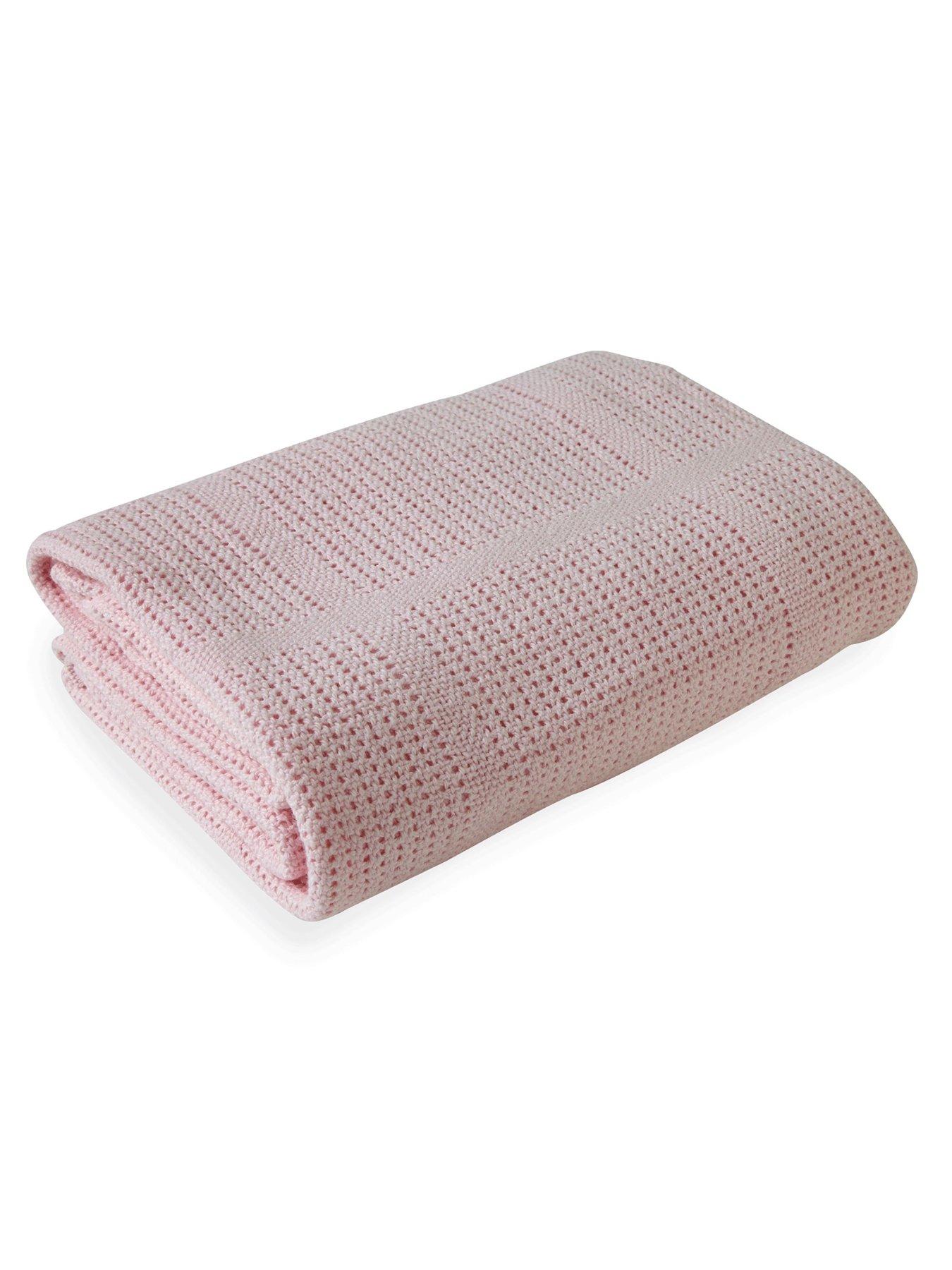 clair-de-lune-moses-basket-sheets-amp-pram-cellular-blanket--nbsppinkdetail