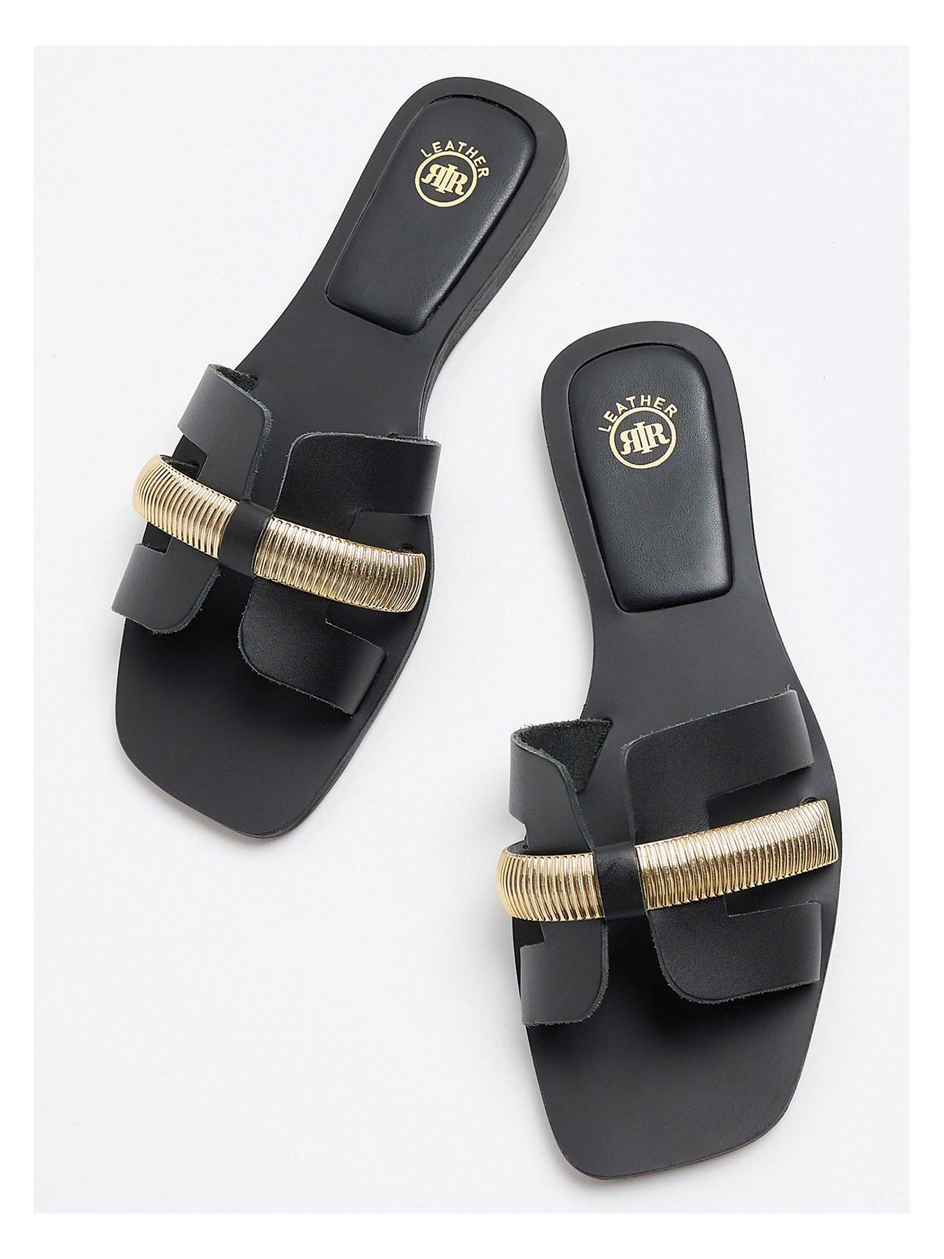 river-island-cut-out-strap-leather-sandal-blackdetail