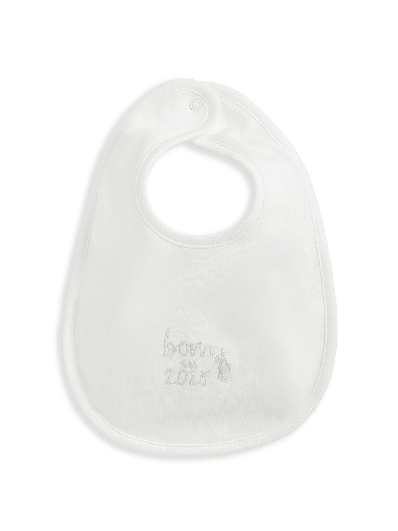 mamas-papas-baby-unisex-born-in-2025-bib-whitestillFront