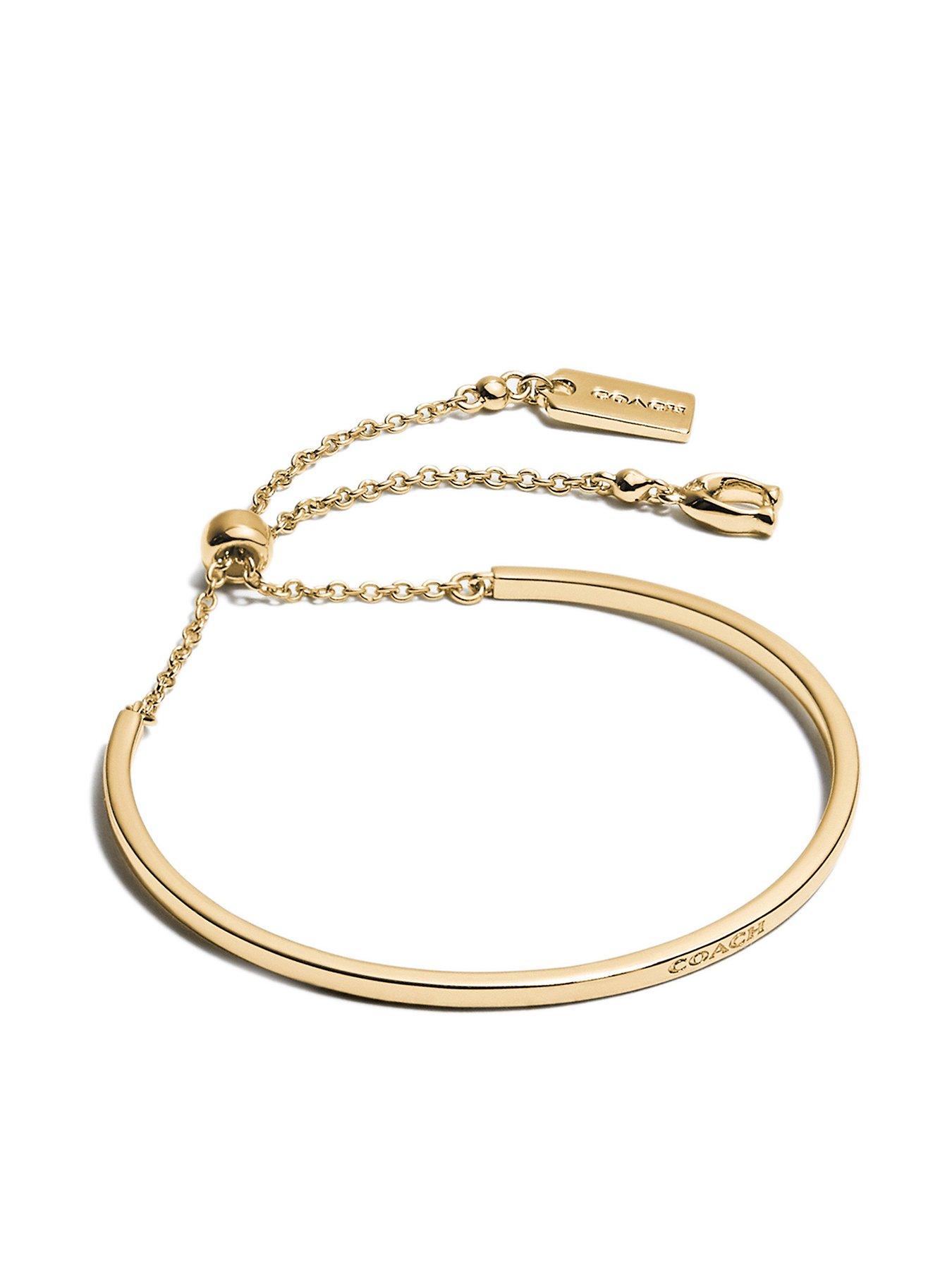 coach-slider-bangle-bracelet-gold