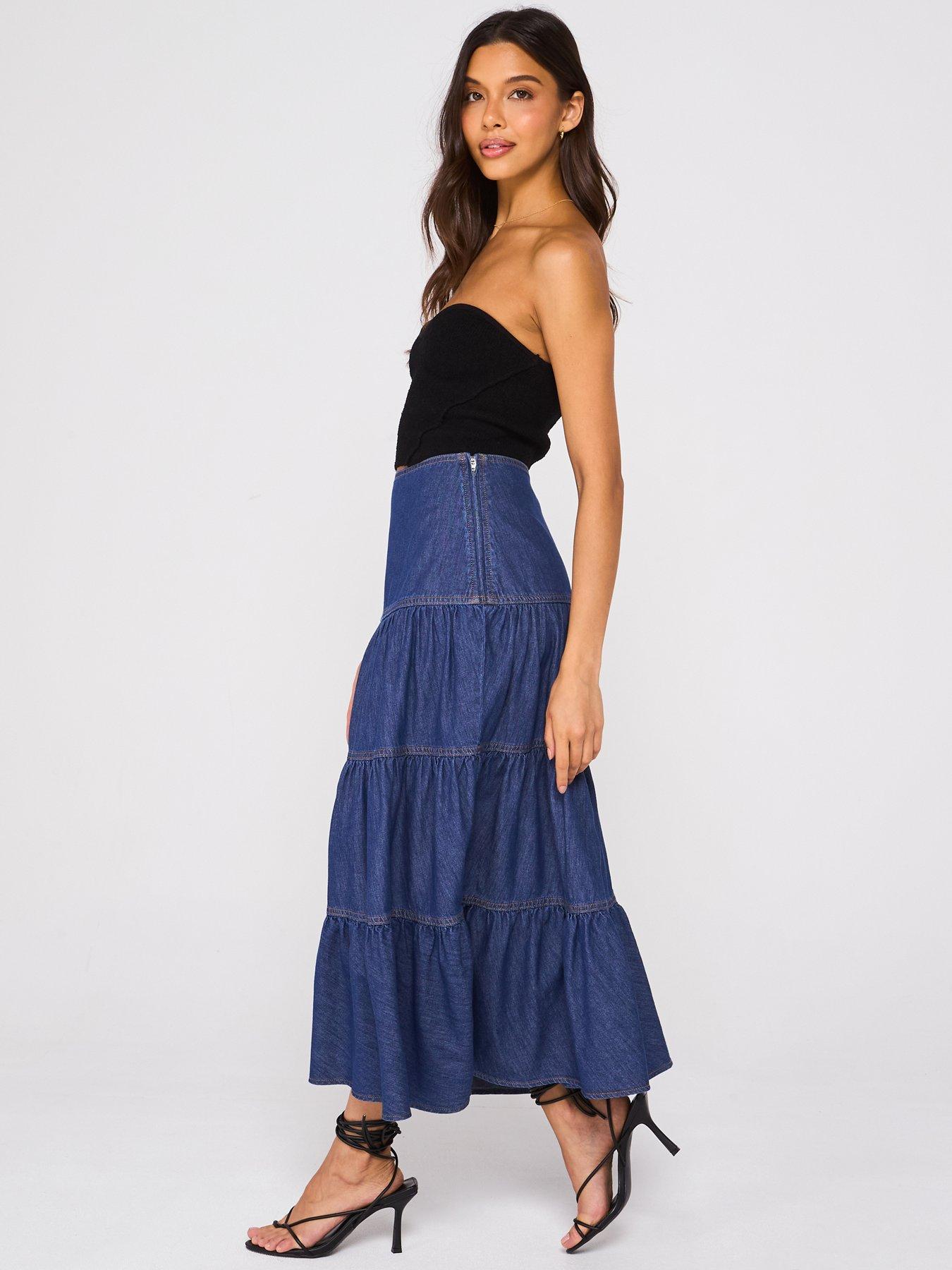 v-by-very-tiered-denim-skirt-dark-washdetail