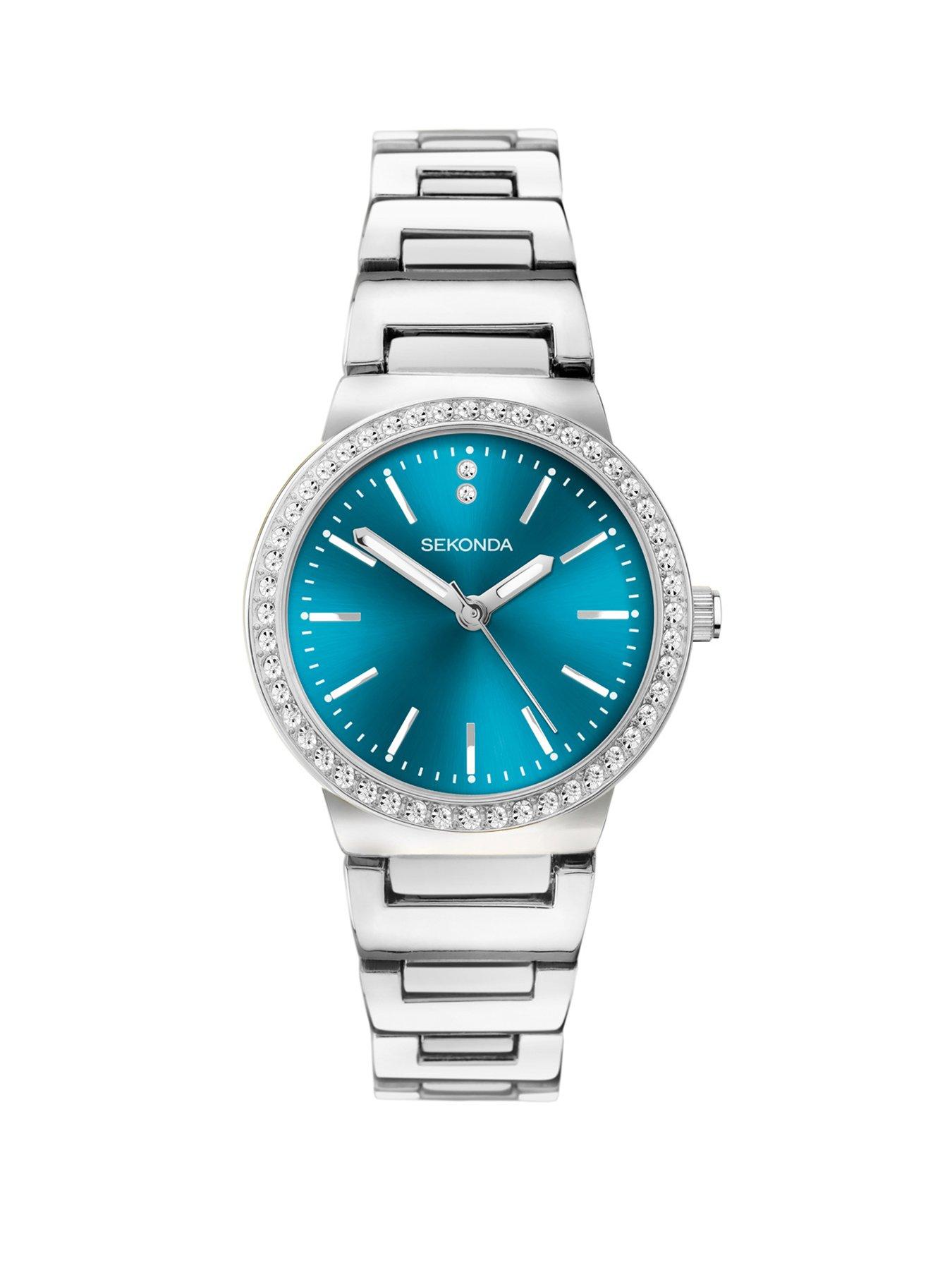 sekonda-sekonda-womens-amelia-silver-alloy-bracelet-with-blue-dial-analogue-watch