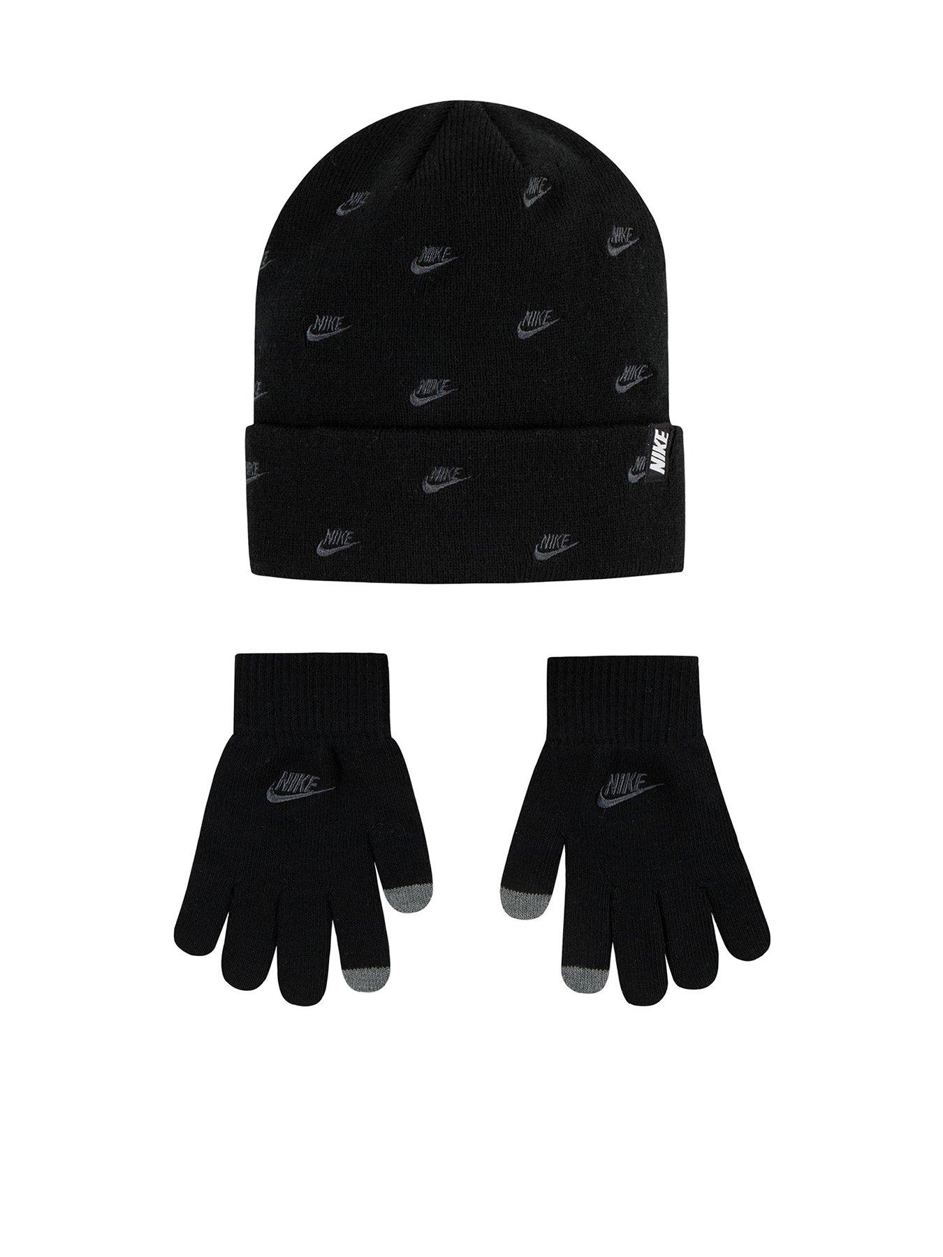 nike-juniors-futura-toss-peak-beanie-set-black