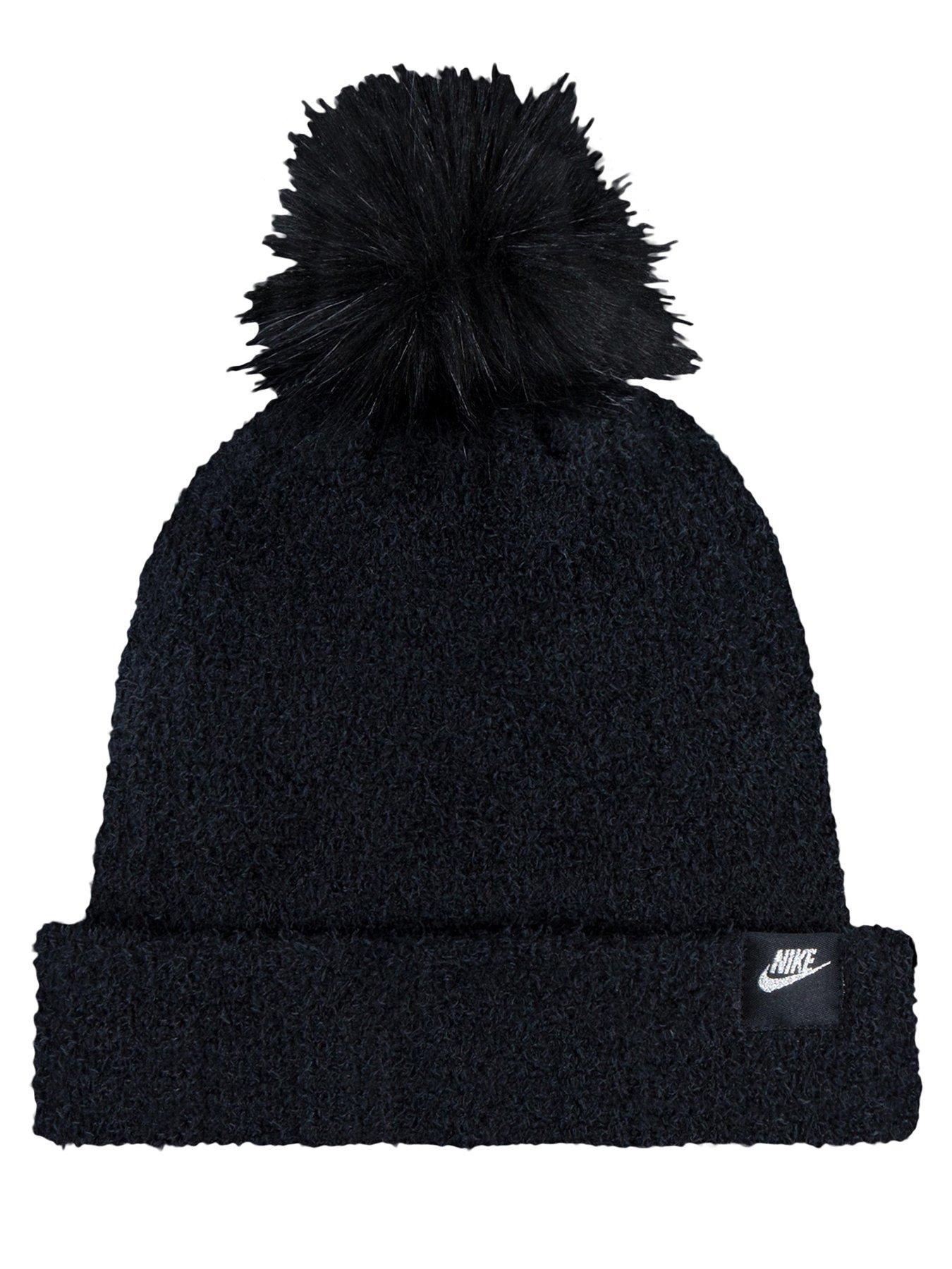 nike-juniors-plush-gifting-peak-beanie-set-blackoutfit