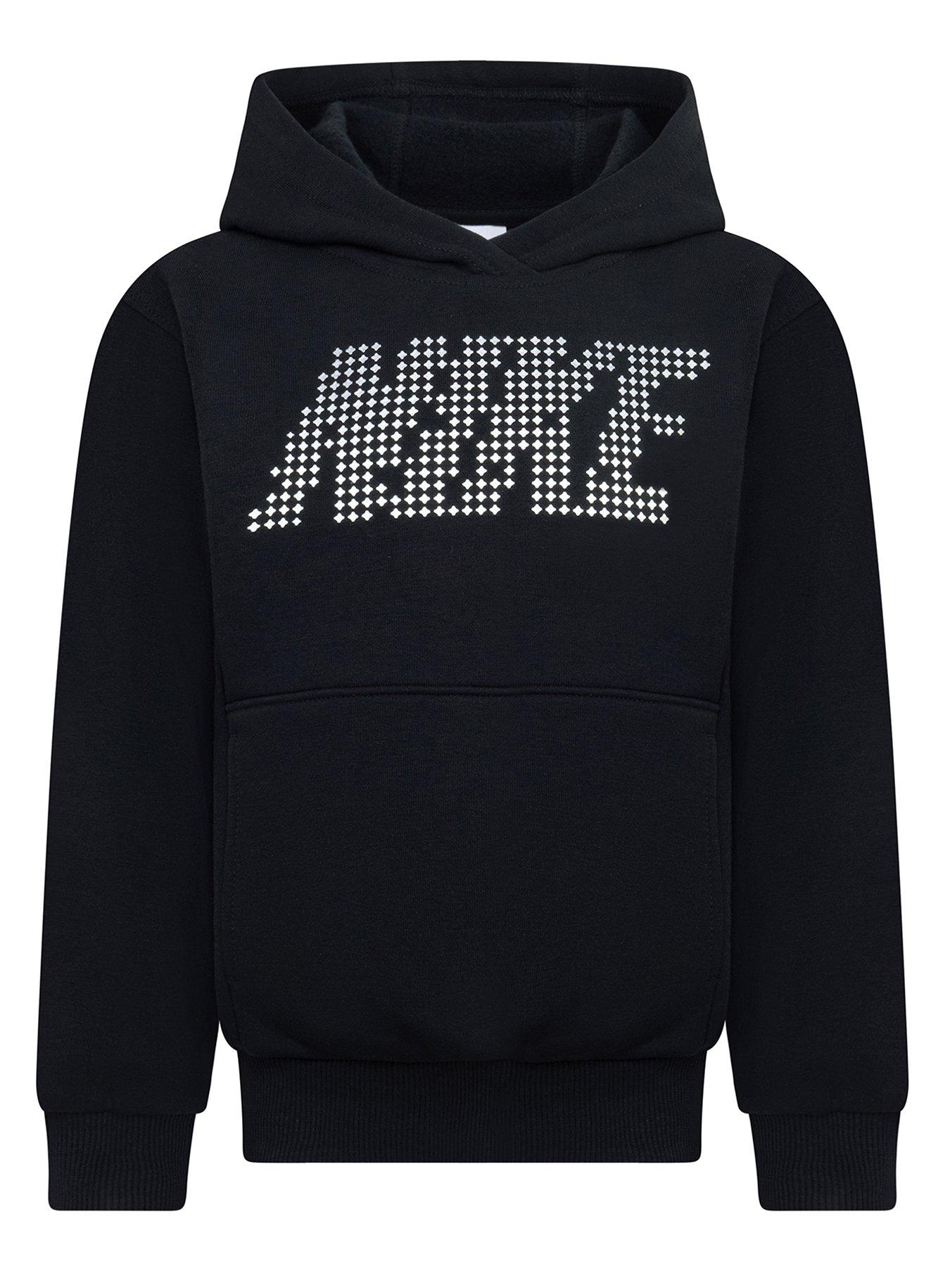 Image 1 of 4 of Nike Kids Shine Overhead Hoodie - Black