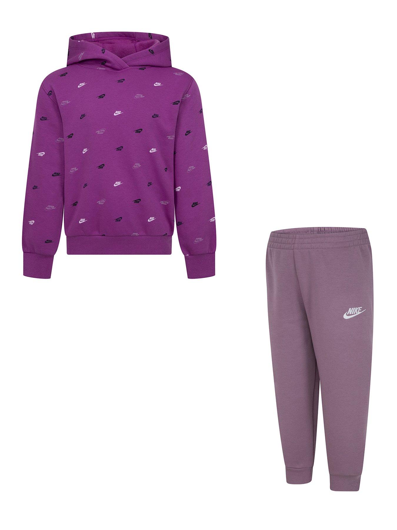 undefined Kids All Over Print Tracksuit - Purple
