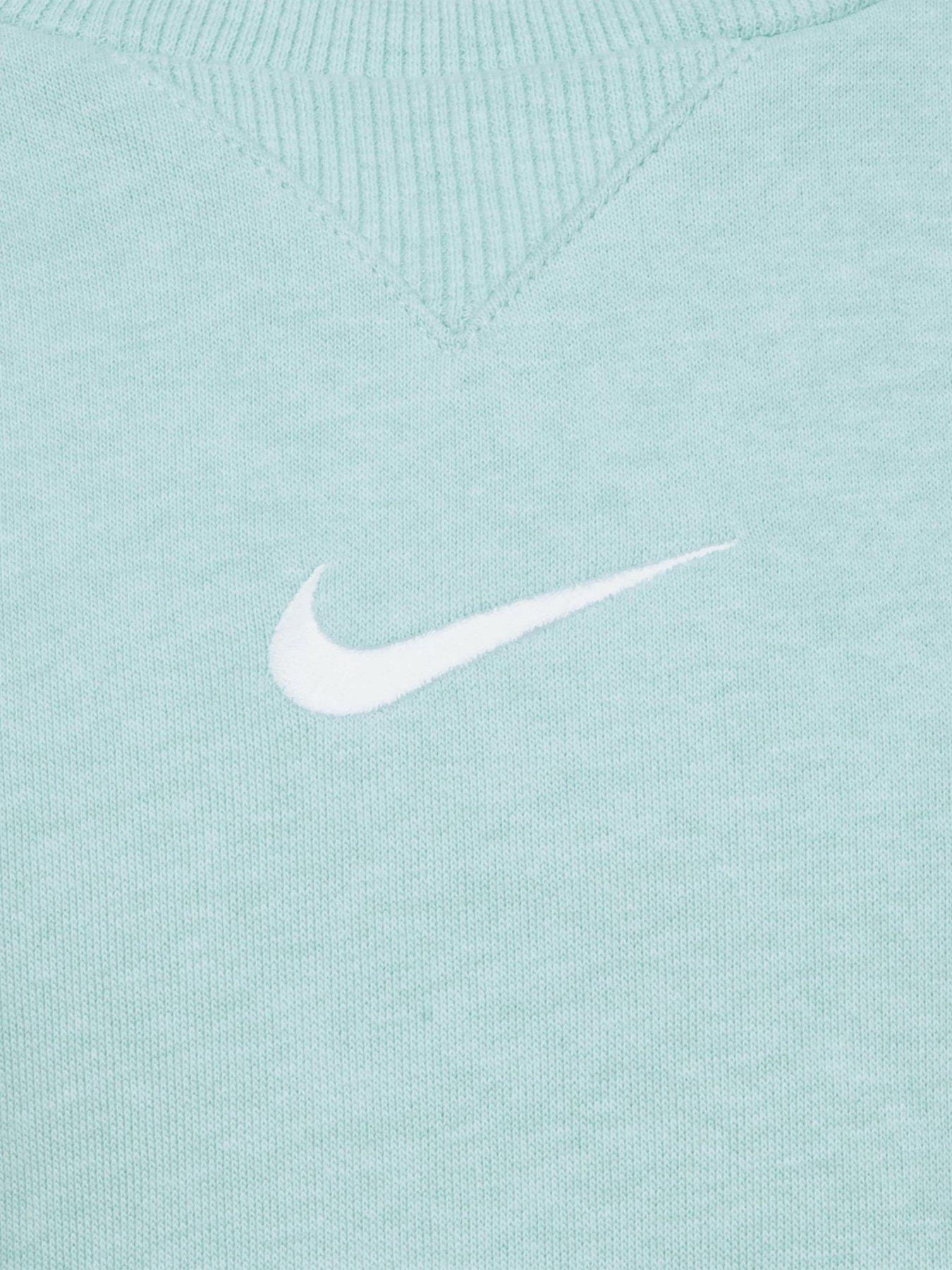 nike-kids-essential-fleece-crew-tracksuit-greendetail