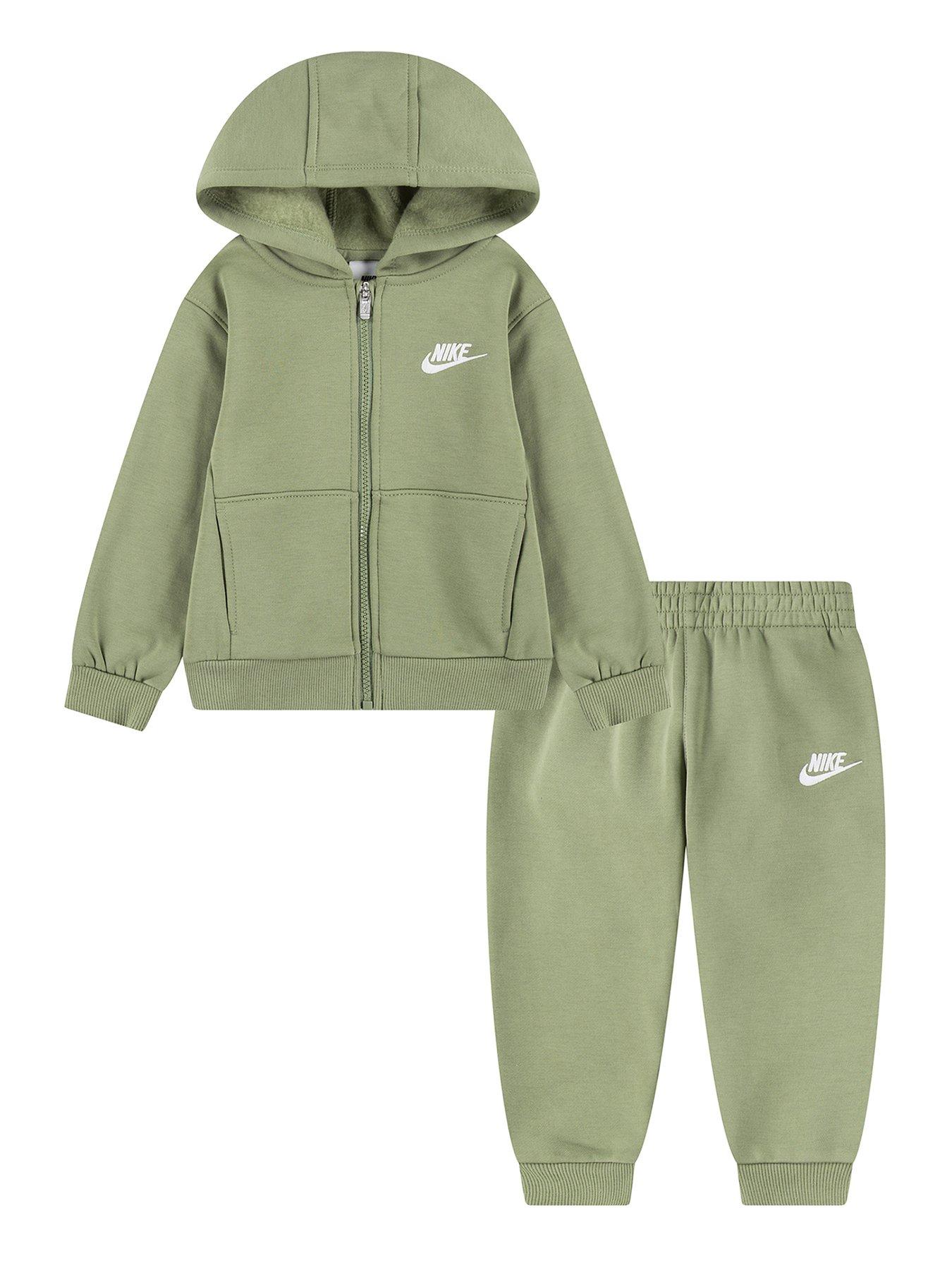 undefined Infants Full Zip Club Tracksuit - Green
