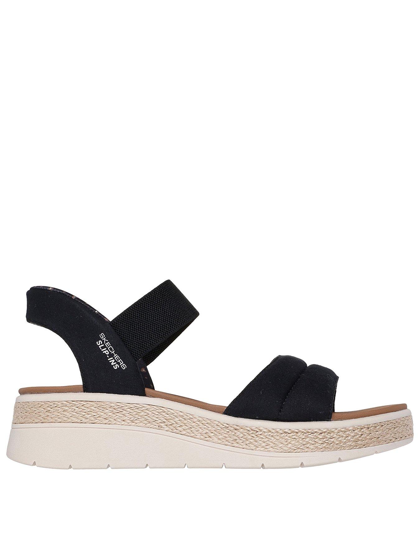 Skechers Bobs Sun Slip-In Strap Sandal - Black