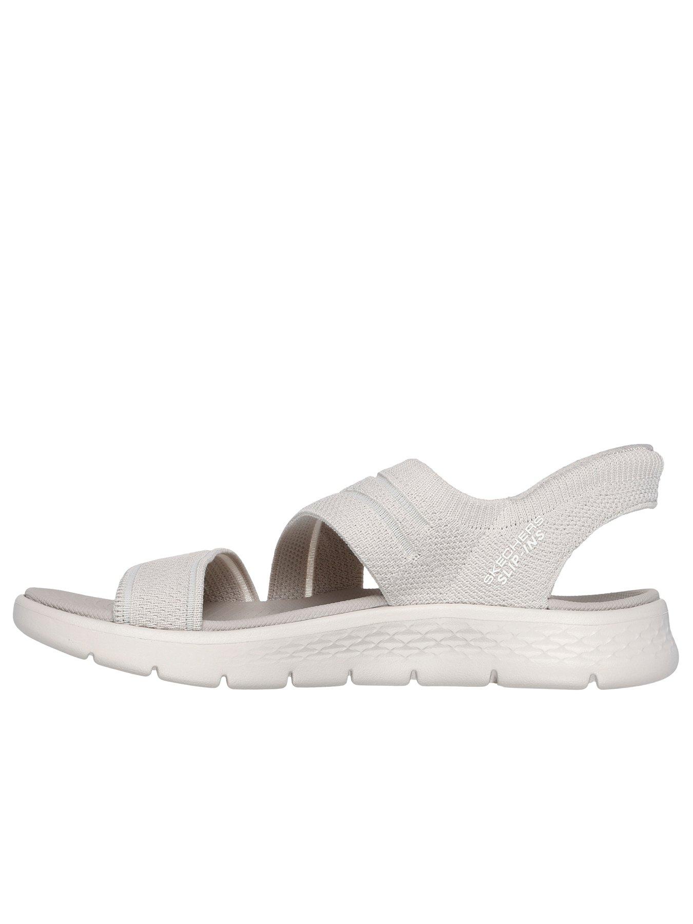 Image 5 of 5 of Skechers Go Walk Flex Sandal Enticing Slip-ins Knit Asymmetrical Sandal - Natural