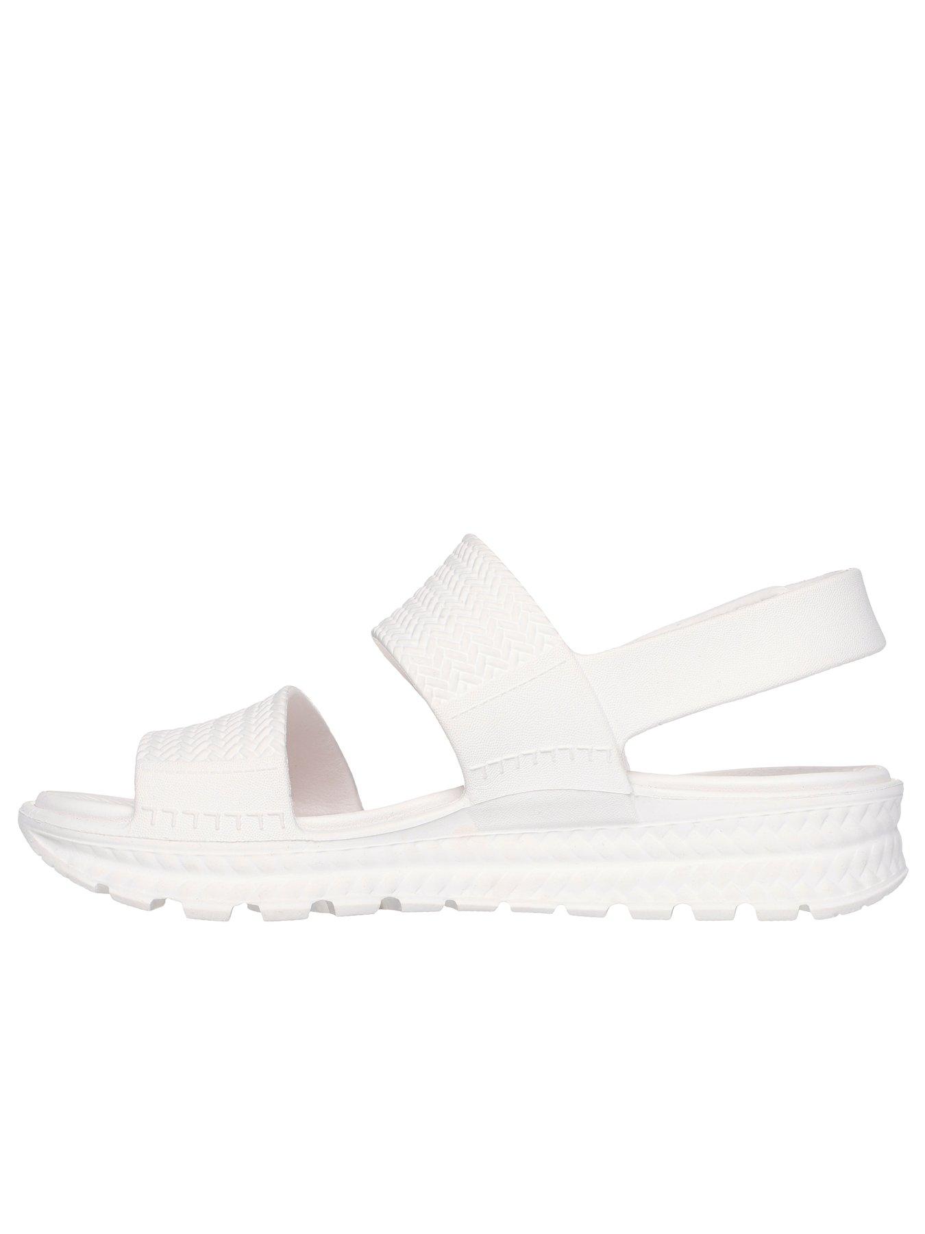 Image 5 of 5 of Skechers Arch Fit Footsteps Sunny Days Molded Double Band Sling Back Sandal - White