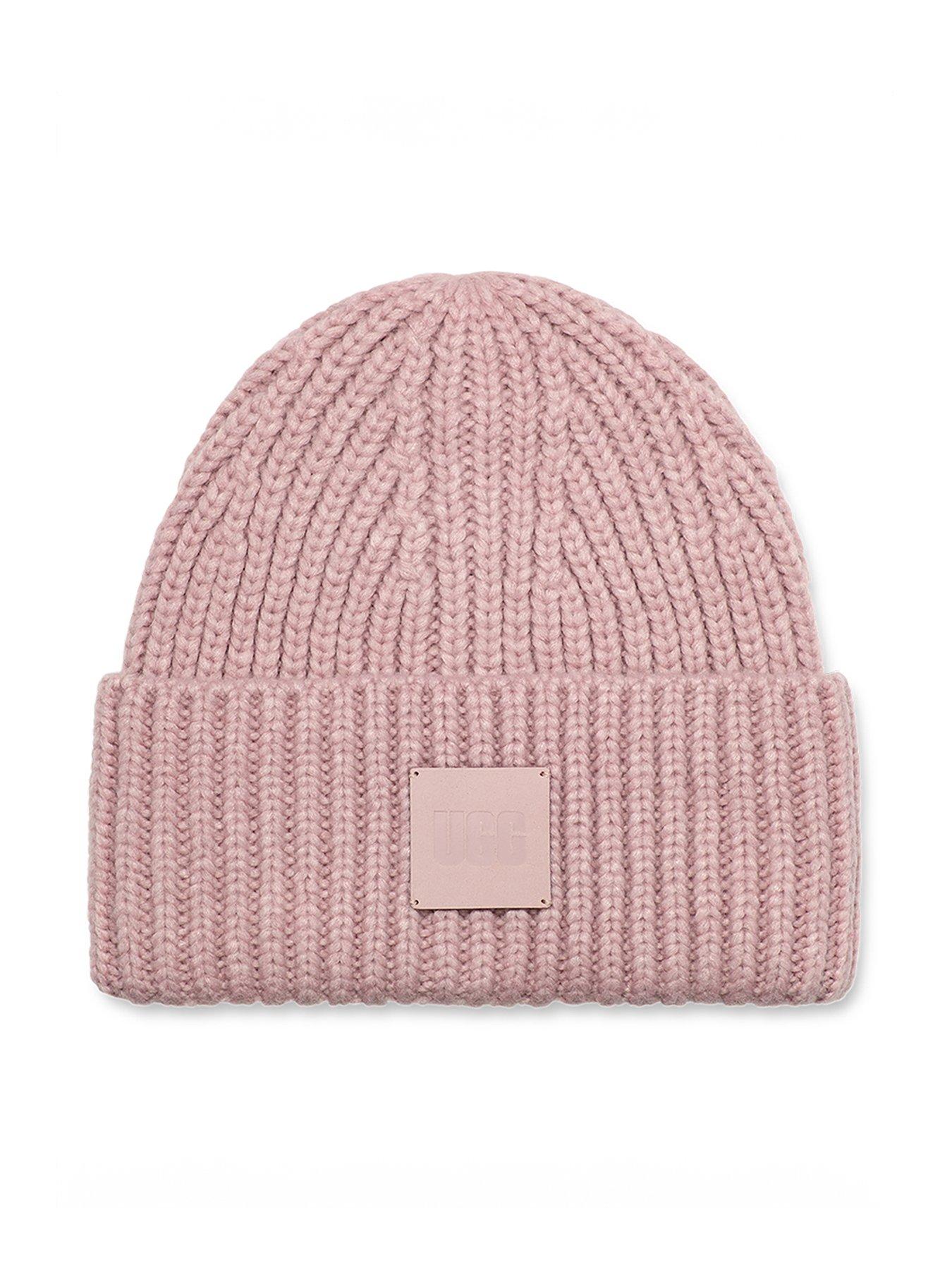 ugg-chunky-rib-beanie-mauve