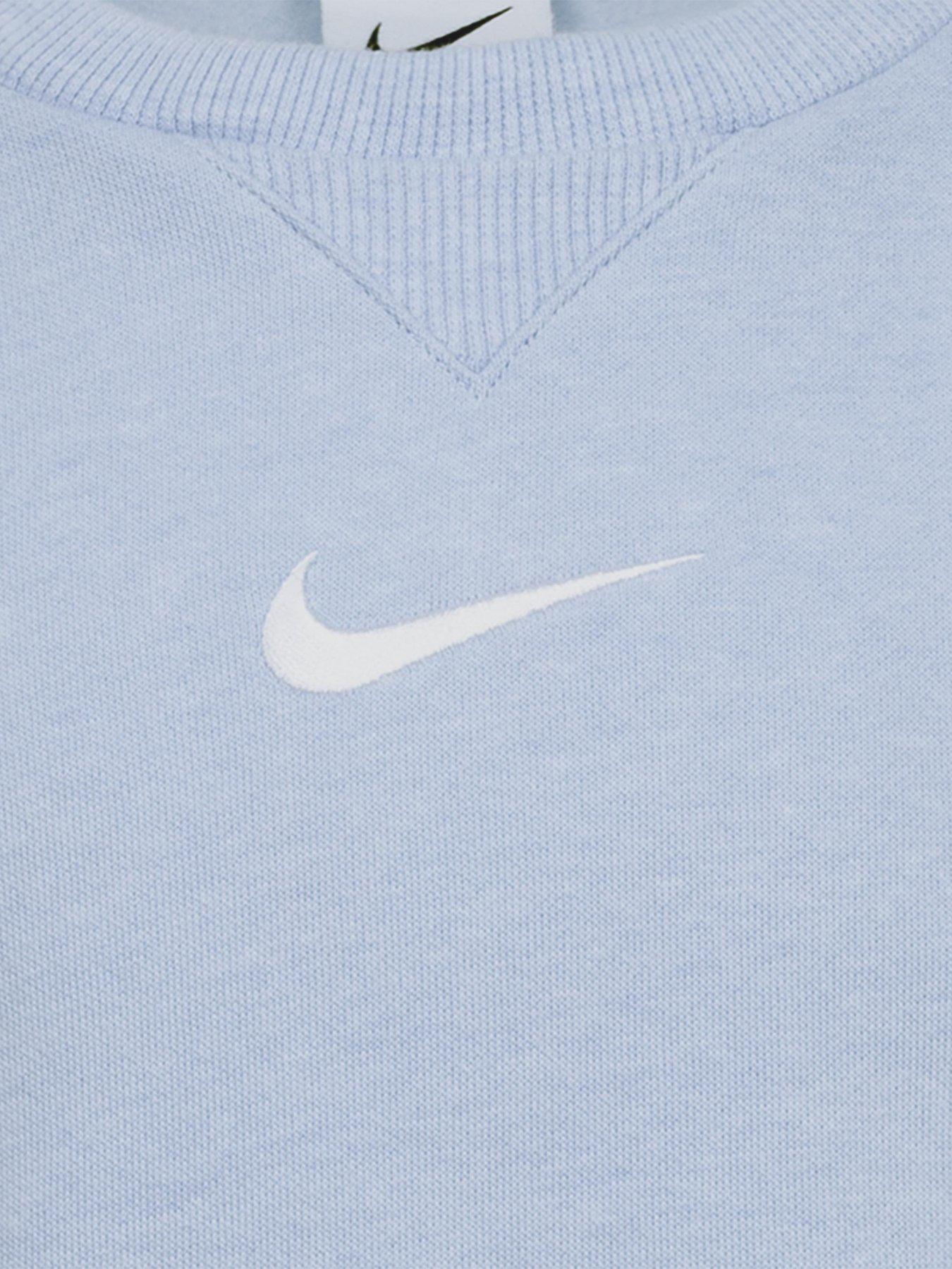 Image 3 of 4 of Nike Kids Essential Fleece Crew Tracksuit - Blue