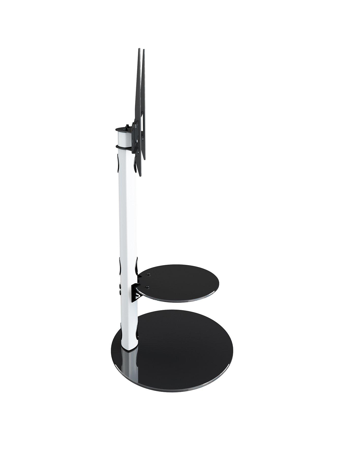 avf-lugano-oval-pedestal-tv-stand-and-tv-bracket-satin-white-black-glassback