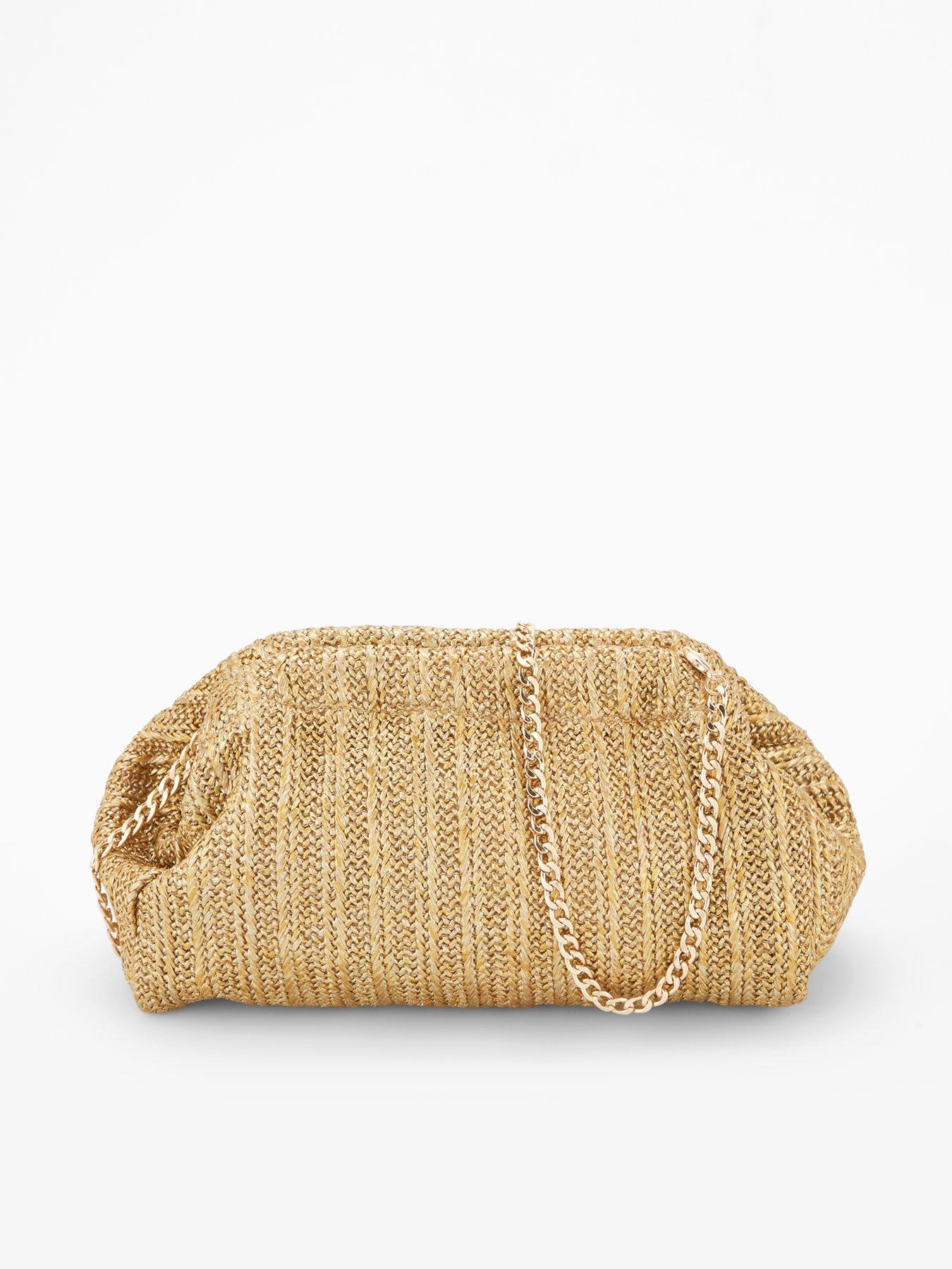 undefined Metallic Dumpling Clutch - Gold