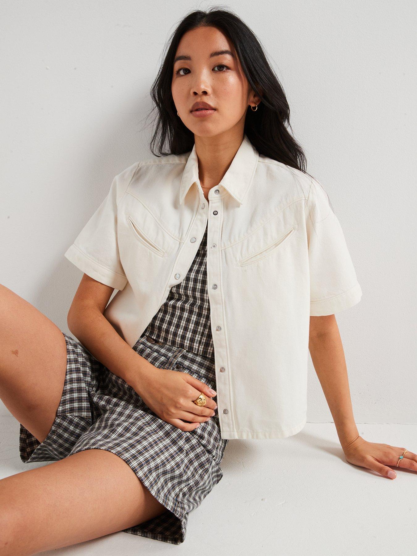 Image 6 of 6 of Levi's Rinoa Camp Shirt - Seeded State - White