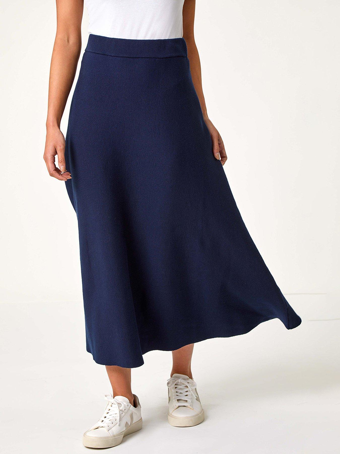 roman-petite-stretch-knitted-midi-skirt-blue