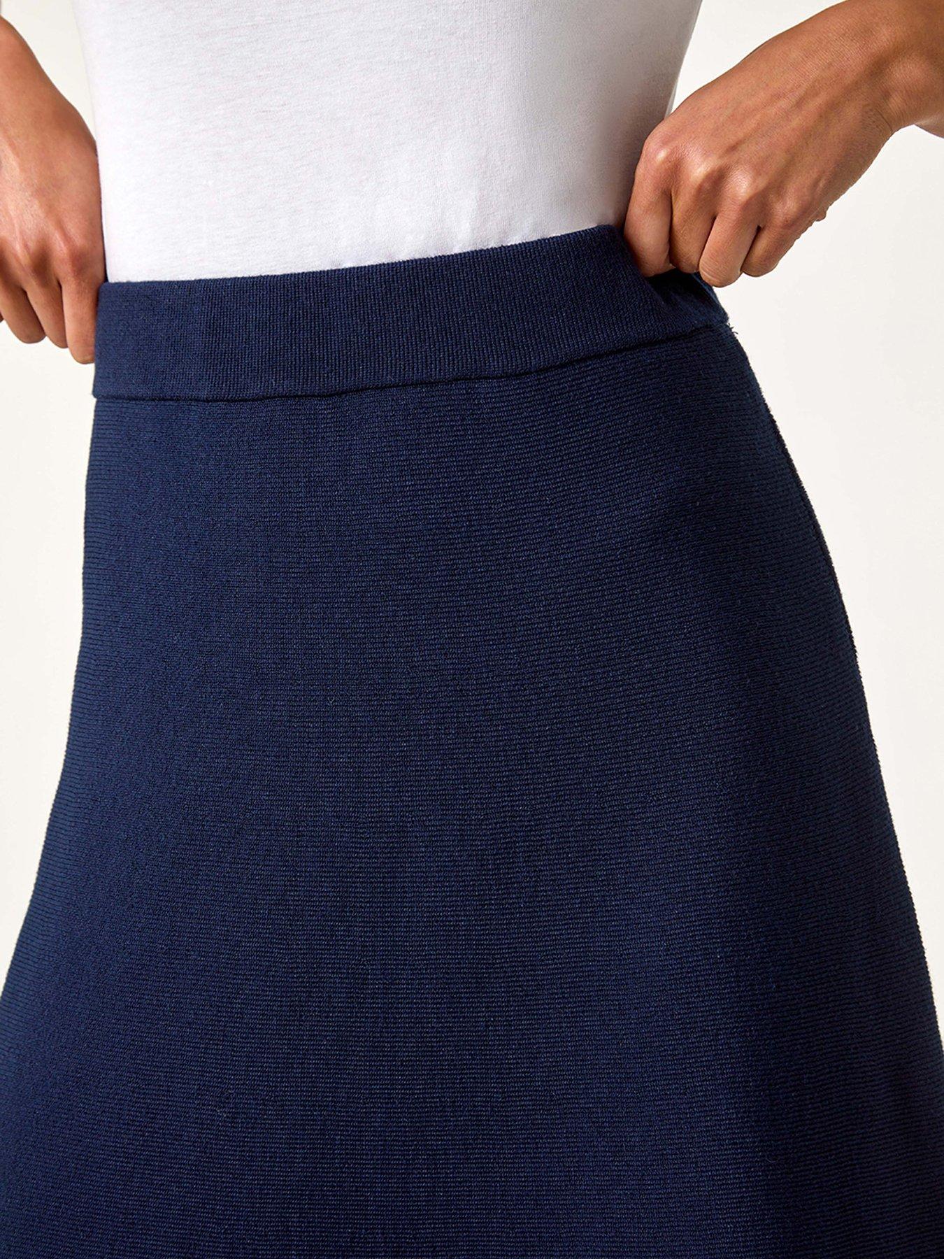 roman-petite-stretch-knitted-midi-skirt-bluedetail