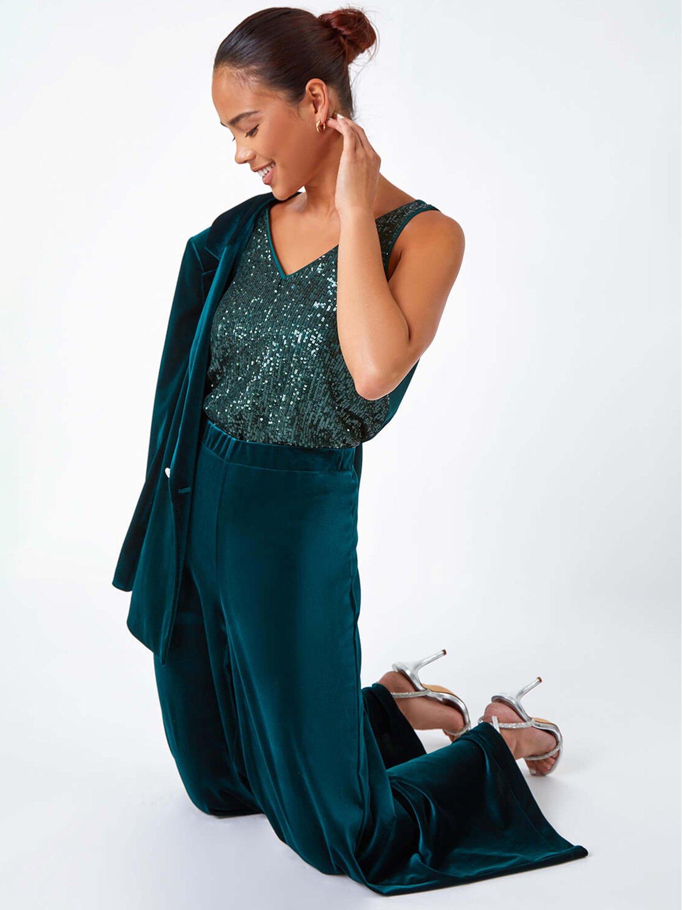 roman-petite-wide-leg-velvet-stretch-trouser-greenback