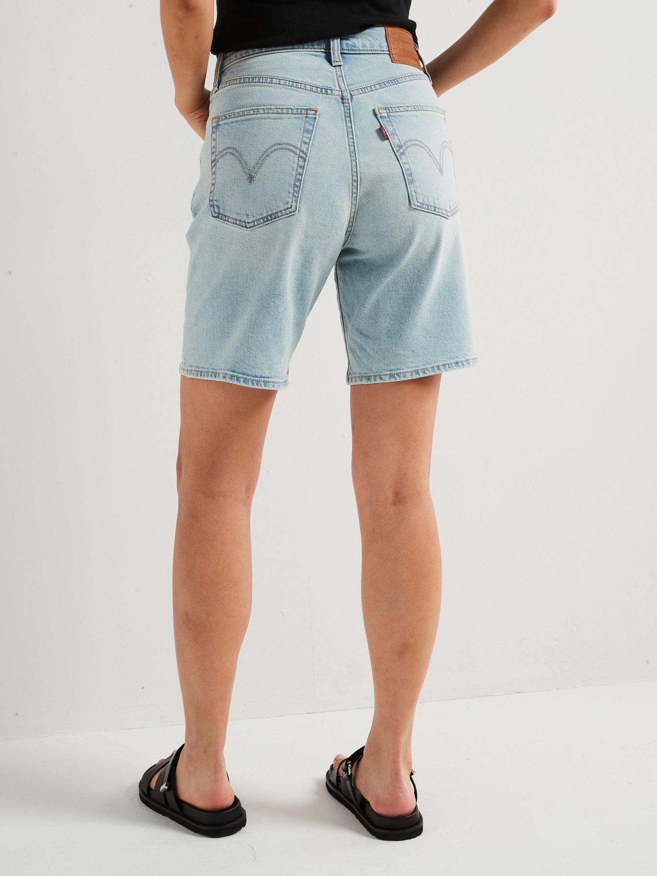 levis-ribcage-bermuda-short-bluestillFront