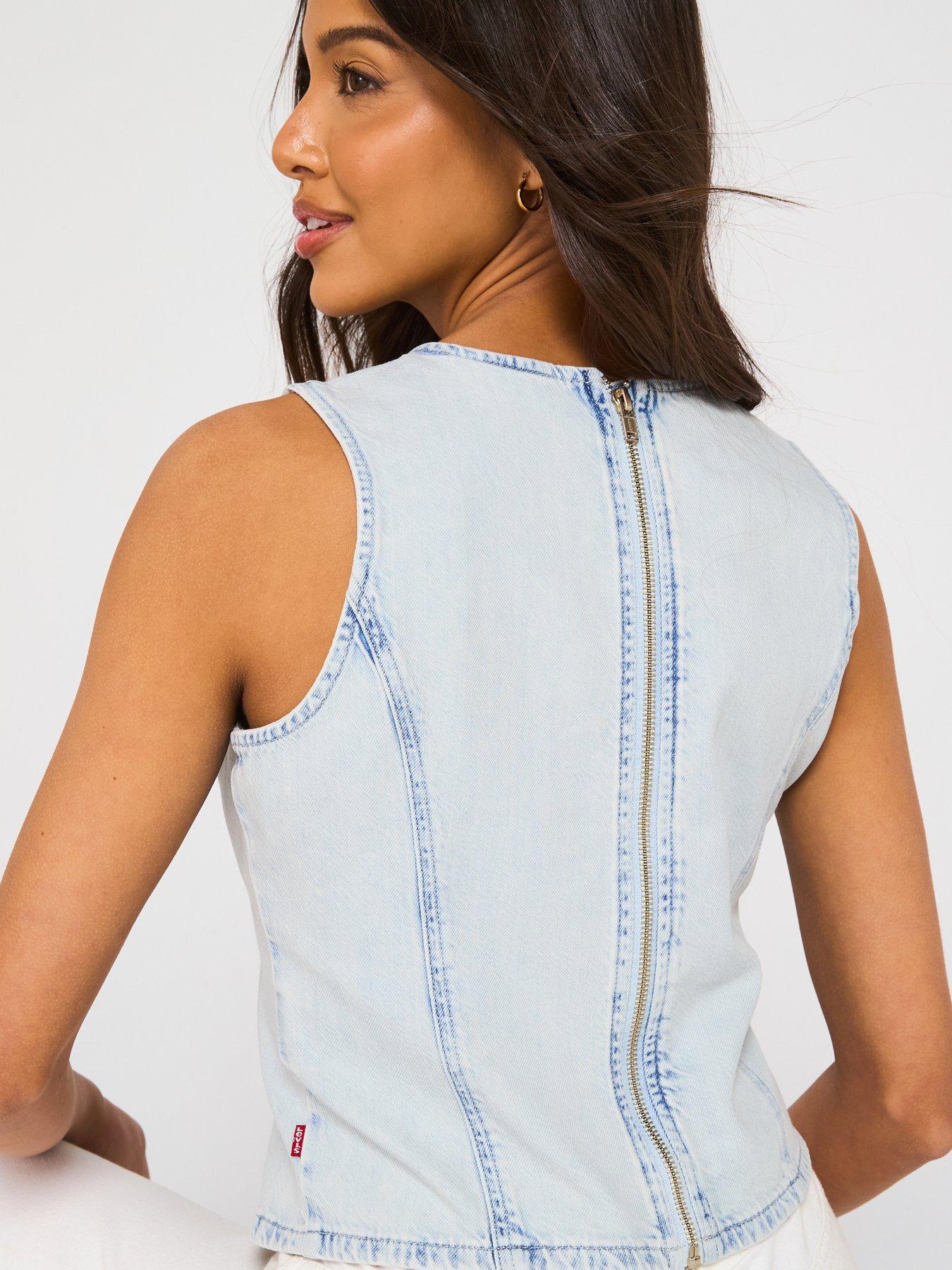 Image 6 of 6 of Levi's Topanga Denim Tank - Healing Waters Top