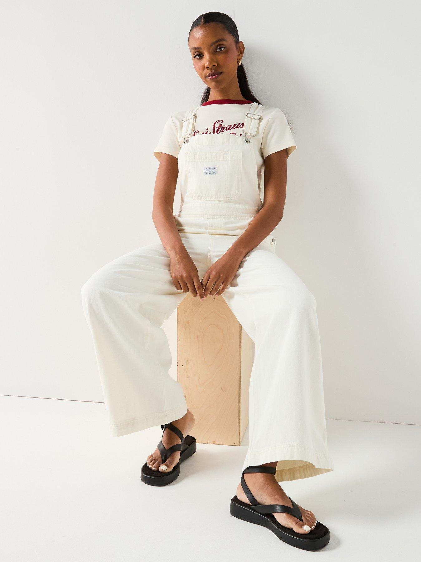 Image 1 of 5 of Levi's Xl Overalls - 0 - White