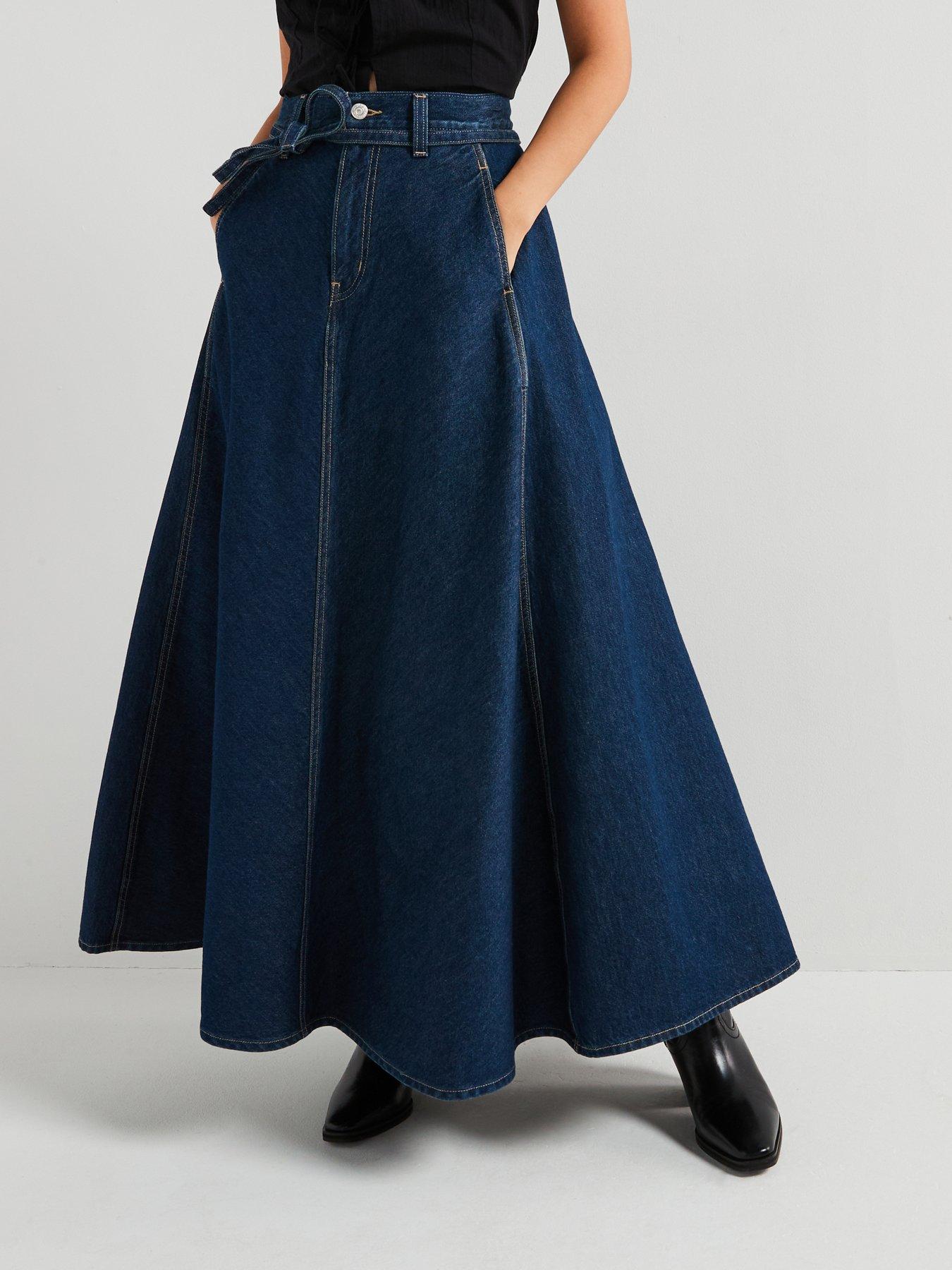 levis-xl-skirt-blue