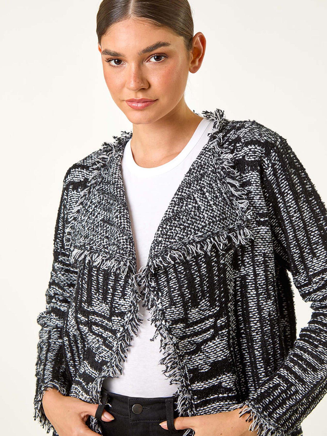 roman-textured-fringe-collar-detail-cardigan-greyoutfit