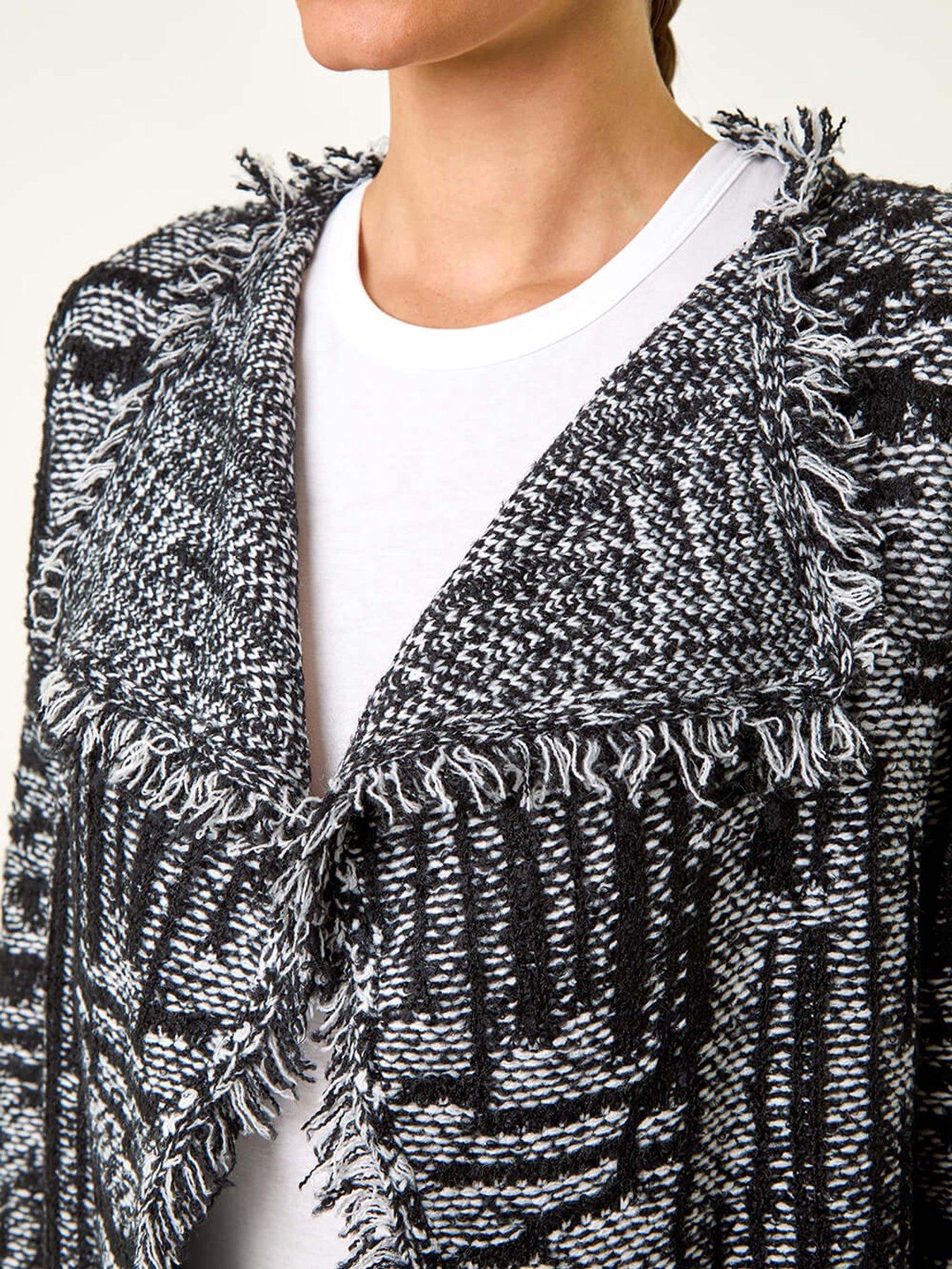 roman-textured-fringe-collar-detail-cardigan-greydetail