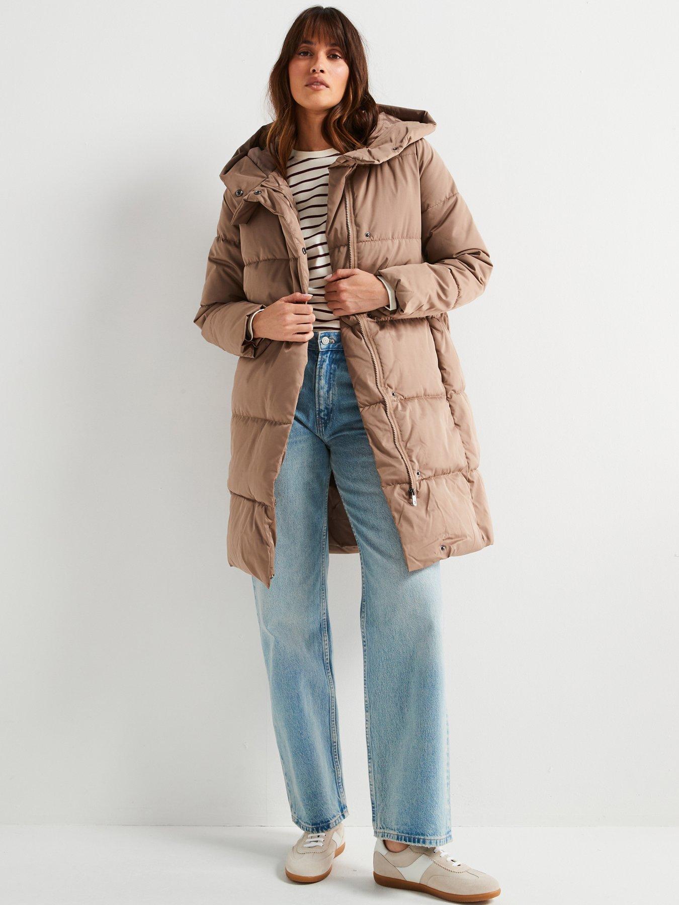 vero-moda-padded-longline-coat-beige