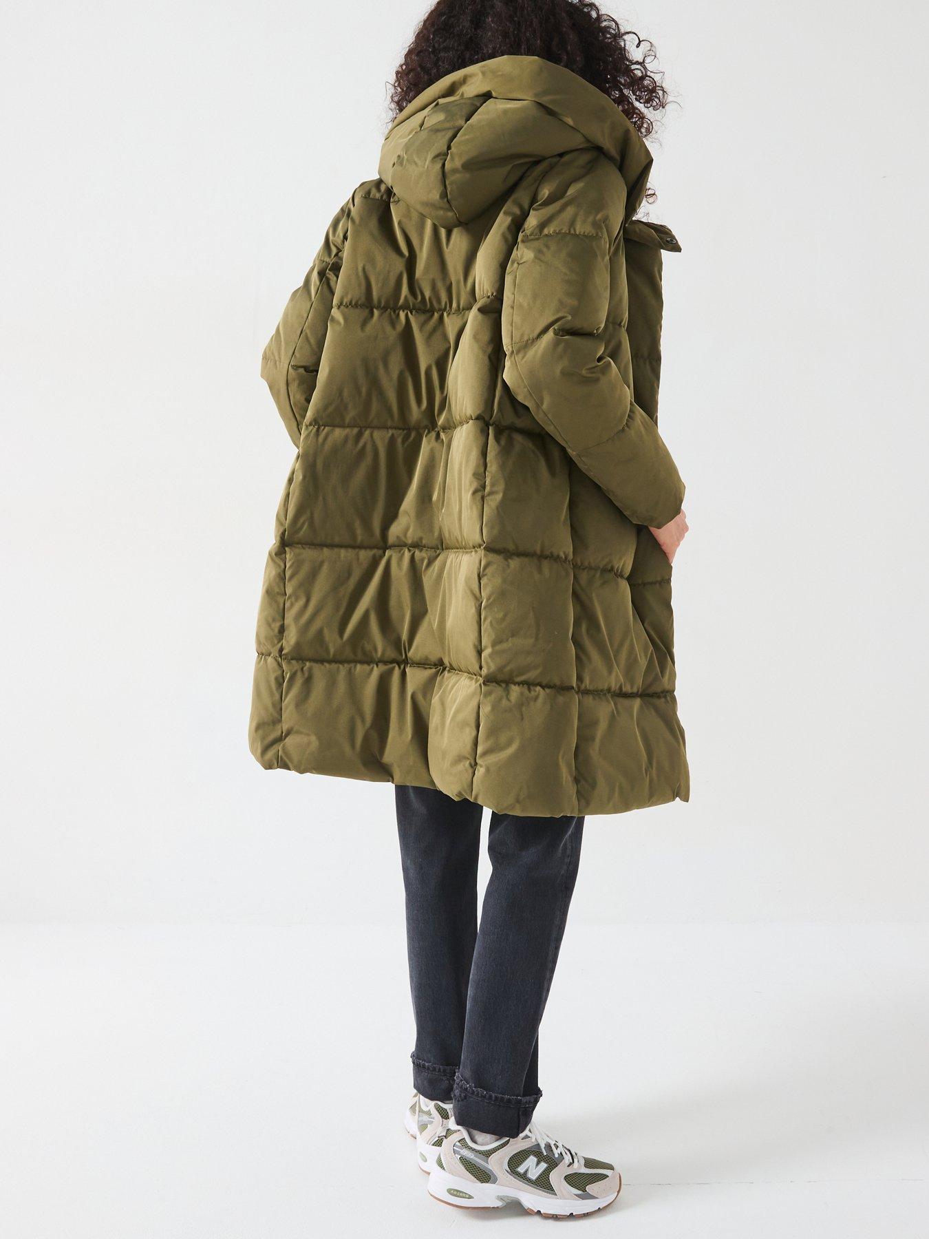 vero-moda-padded-longline-coat-greenstillFront