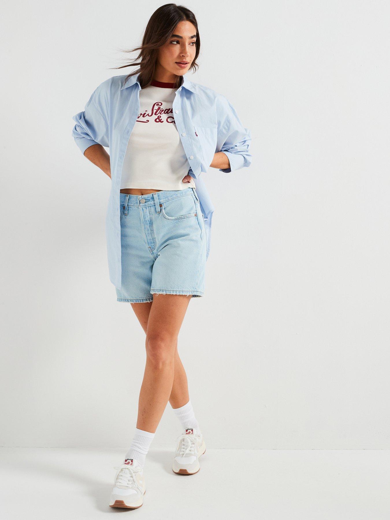 Image 1 of 6 of Levi's 501&reg; Original Mid-thigh Shorts - Make Memorable Short Ltw - Blue