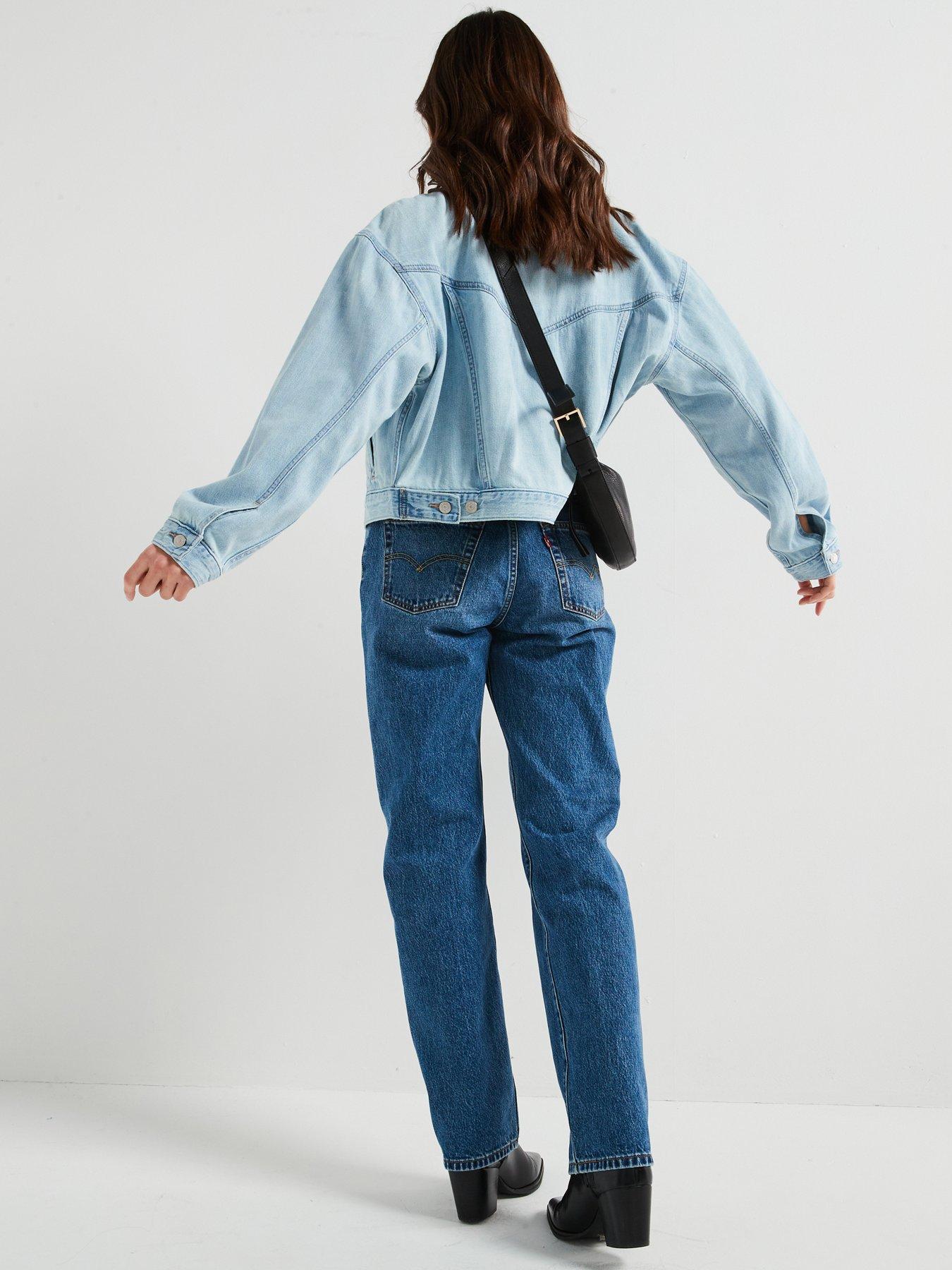 Levi's Shrunken 90s Linen+ Denim Trucker Jacket - Blue | Very Ireland