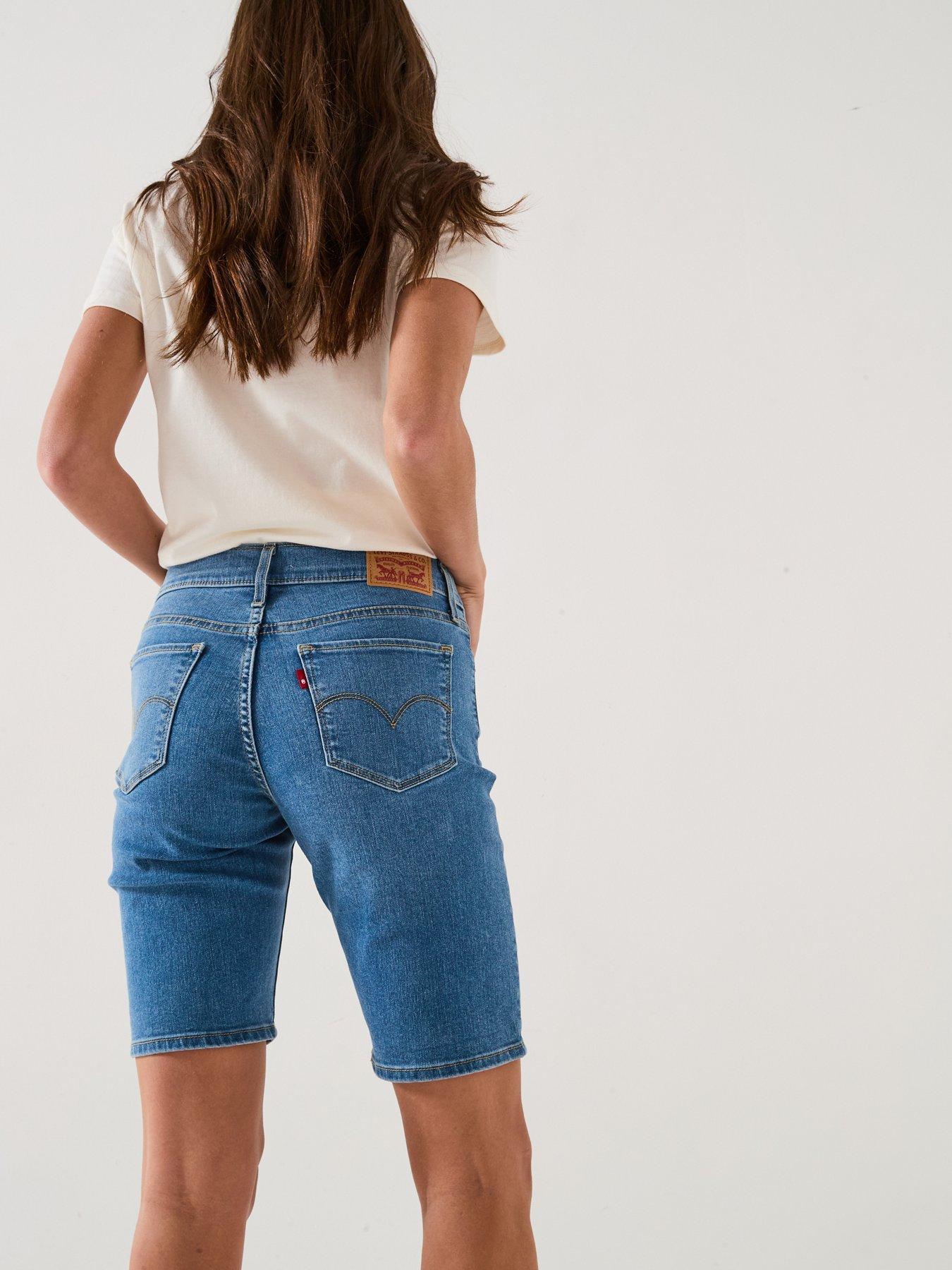 Image 2 of 6 of Levi's Shaping Bermuda Shorts - Camp Denim Short