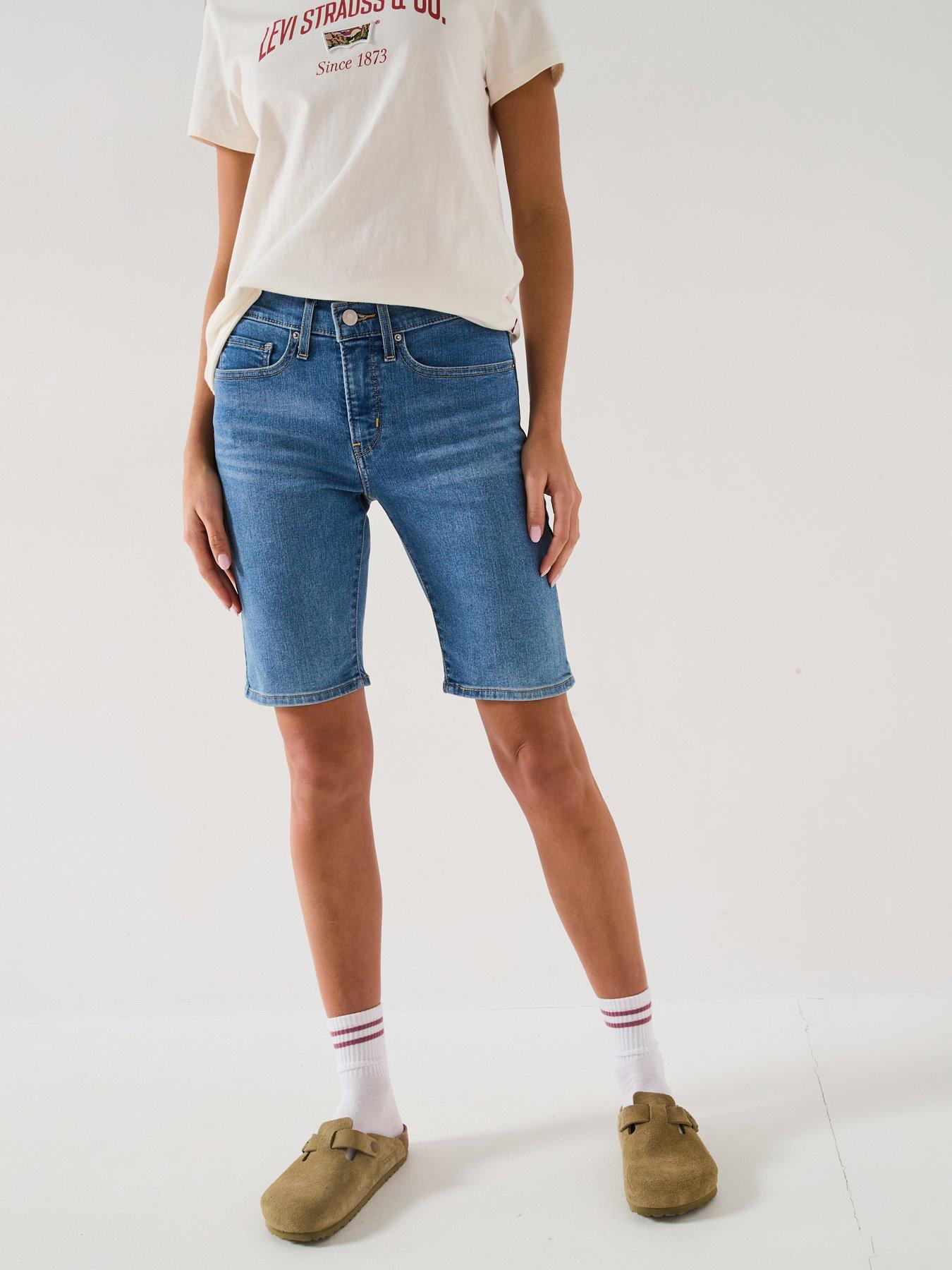 Image 3 of 6 of Levi's Shaping Bermuda Shorts - Camp Denim Short