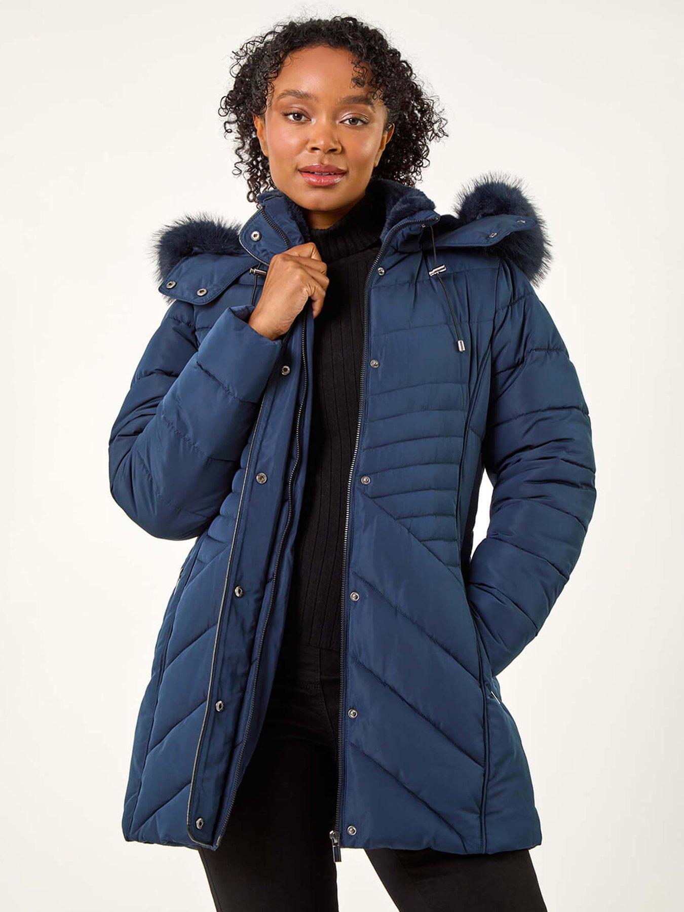 roman-petite-hooded-longline-quilted-coat-navyfront