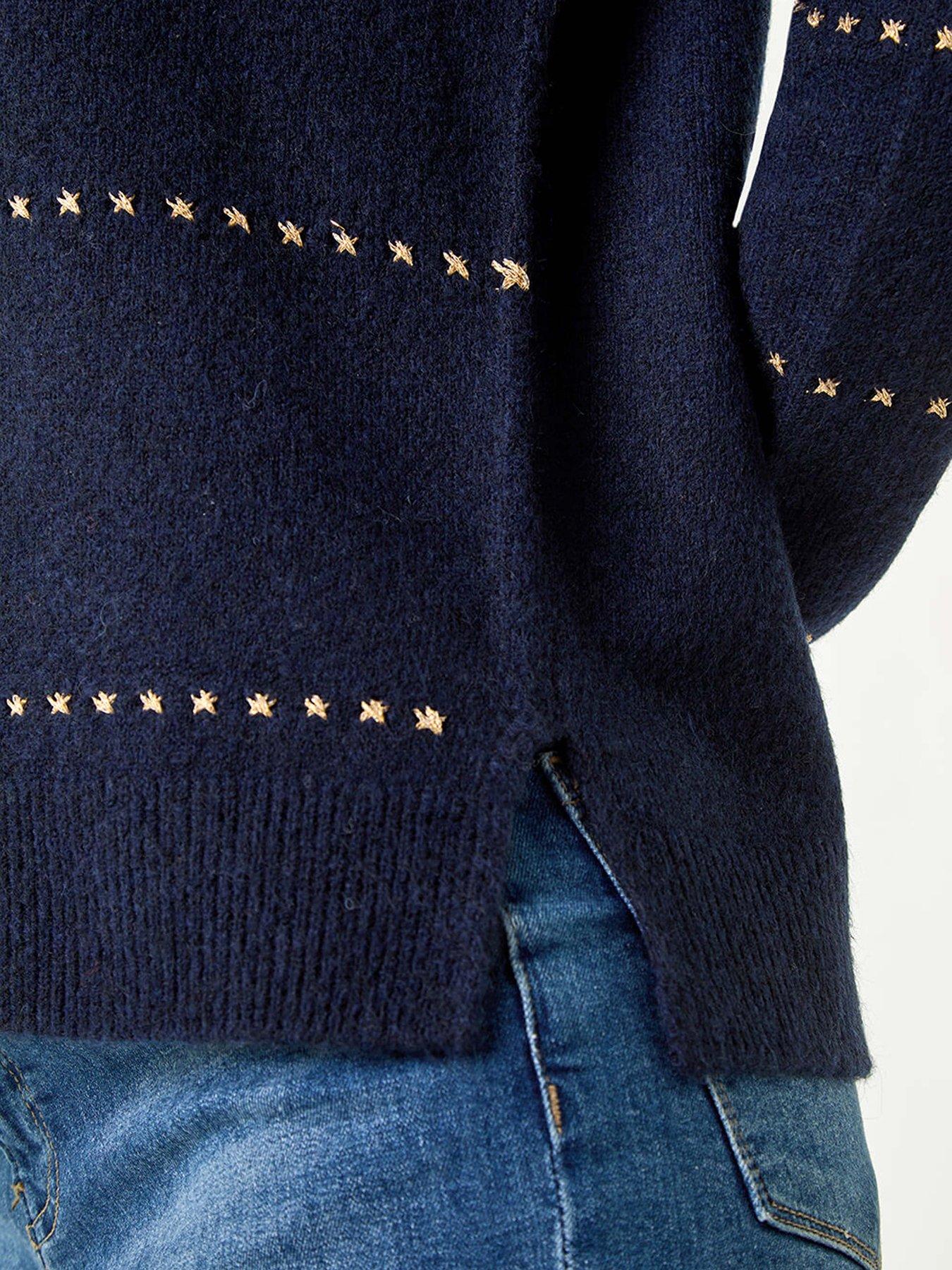 roman-shimmer-detail-knit-jumper-bluedetail