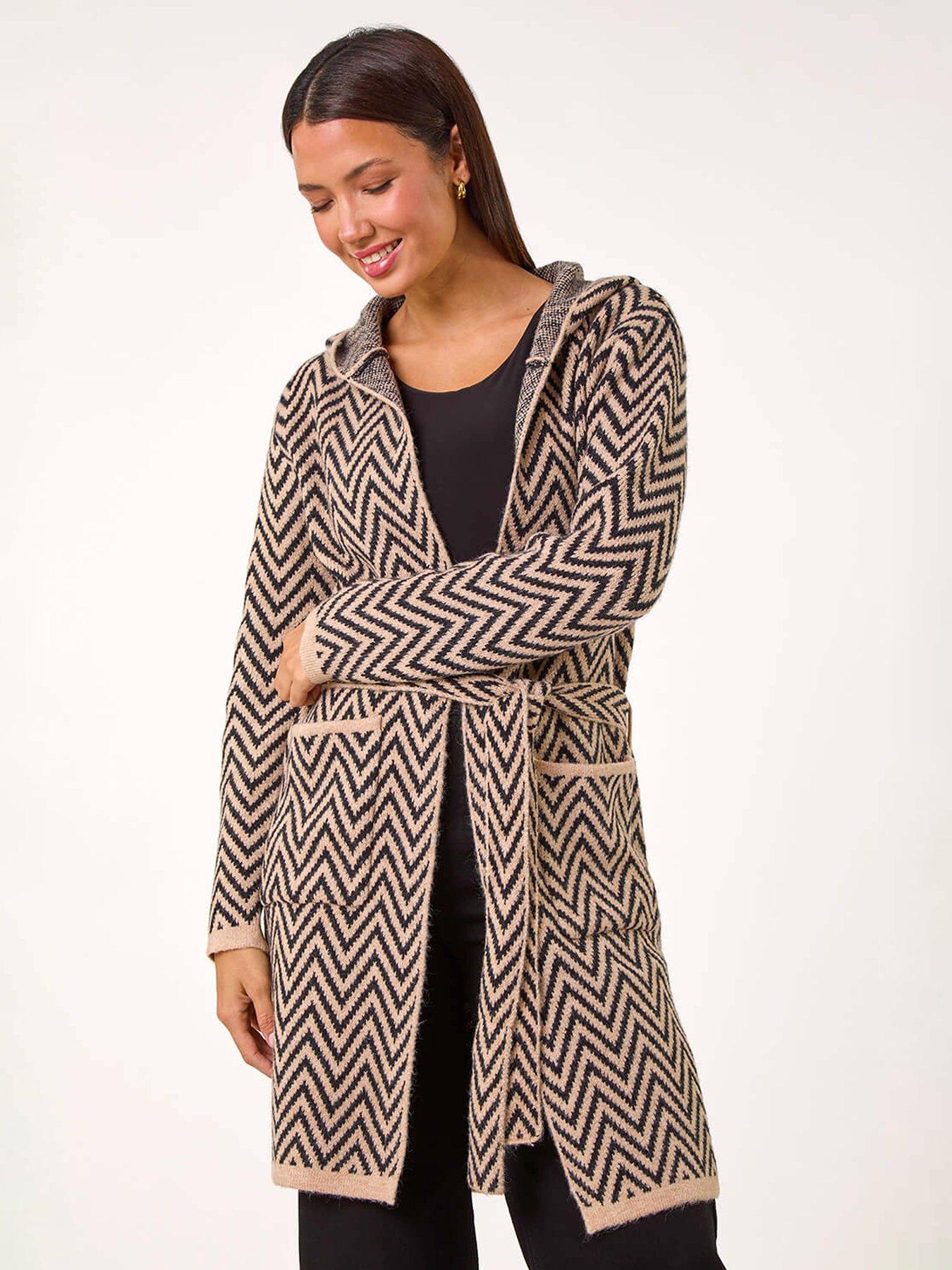 roman-chevron-knit-cardigan-beige