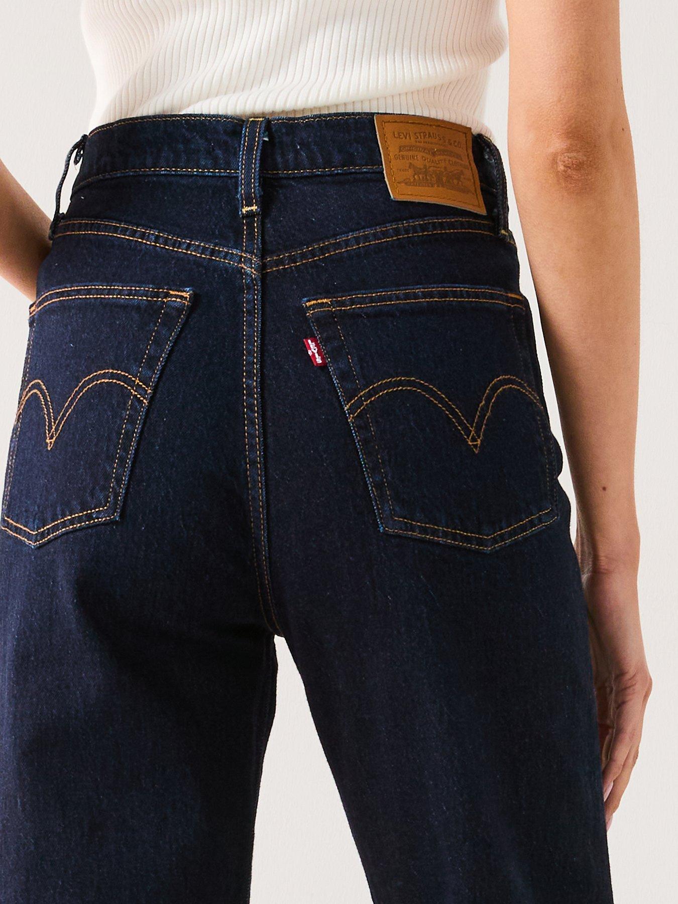 Image 4 of 5 of Levi's Women's Ribcage Full-length Jeans - Small Course - Blue