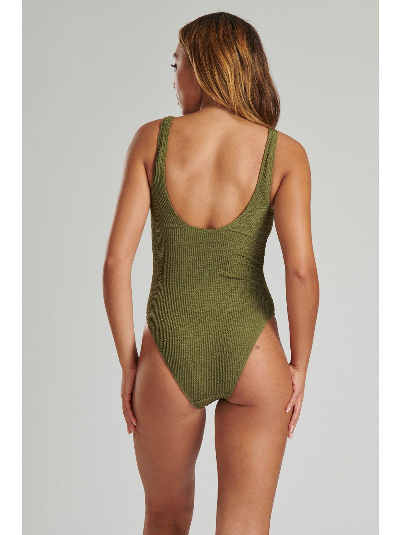 south-beach-crinkle-scoop-swimsuit-greenstillFront