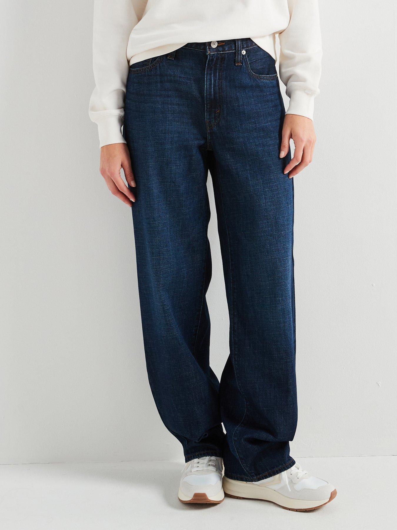 Image of Levi's Baggy Dad Linen+ Denim Jeans - Blue