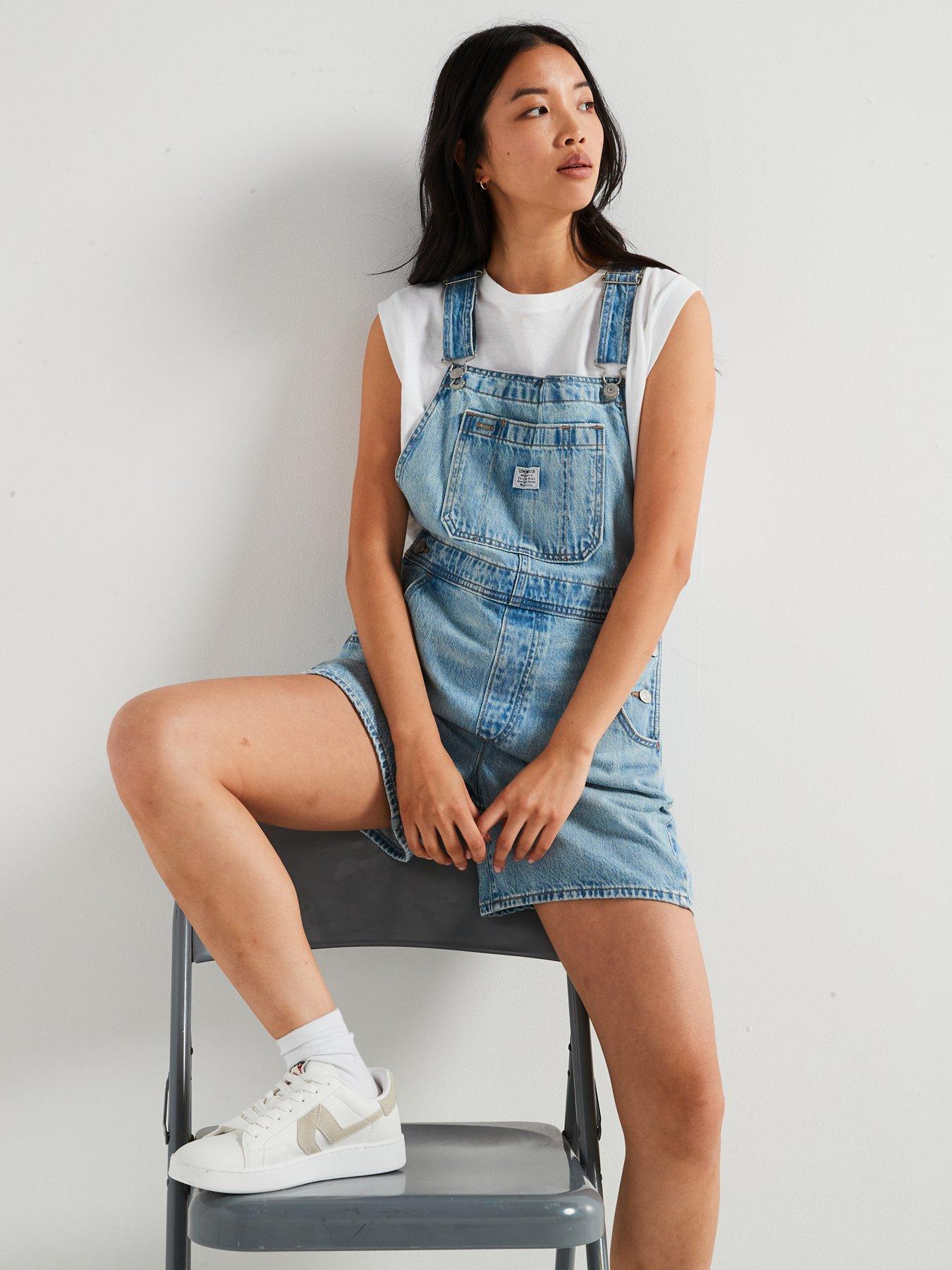 Image 5 of 6 of Levi's Utility Shortalls - Summer Job - Blue