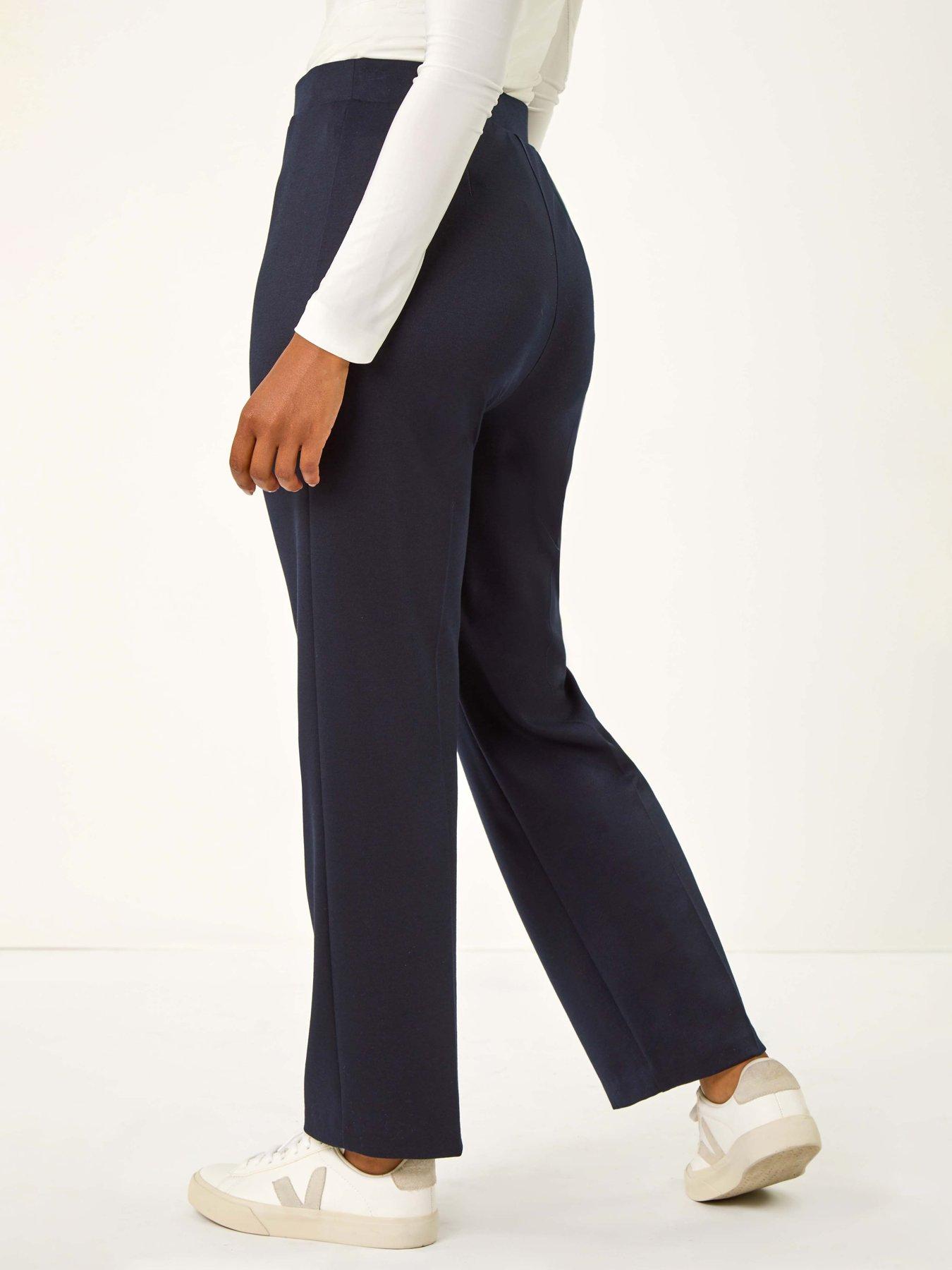 roman-petite-straight-leg-ponte-stretch-trouser-navystillFront