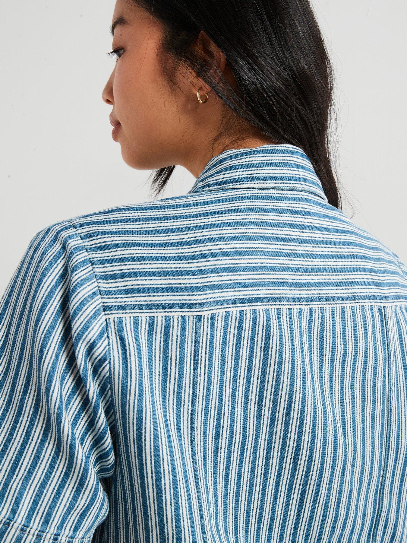 Image 5 of 6 of Levi's Rinoa Camp Shirt - Mischa Stripe Denim